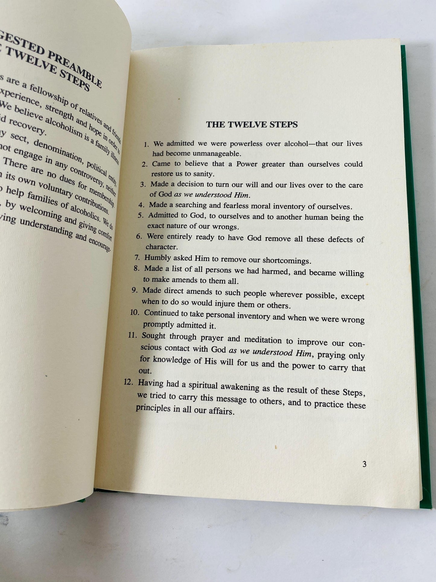 1981 Twelve Steps & Twelve Traditions Vintage Alcoholics Anonymous book EARLY PRINTING Recovery AA sobriety Al-anon 12 program HelenK