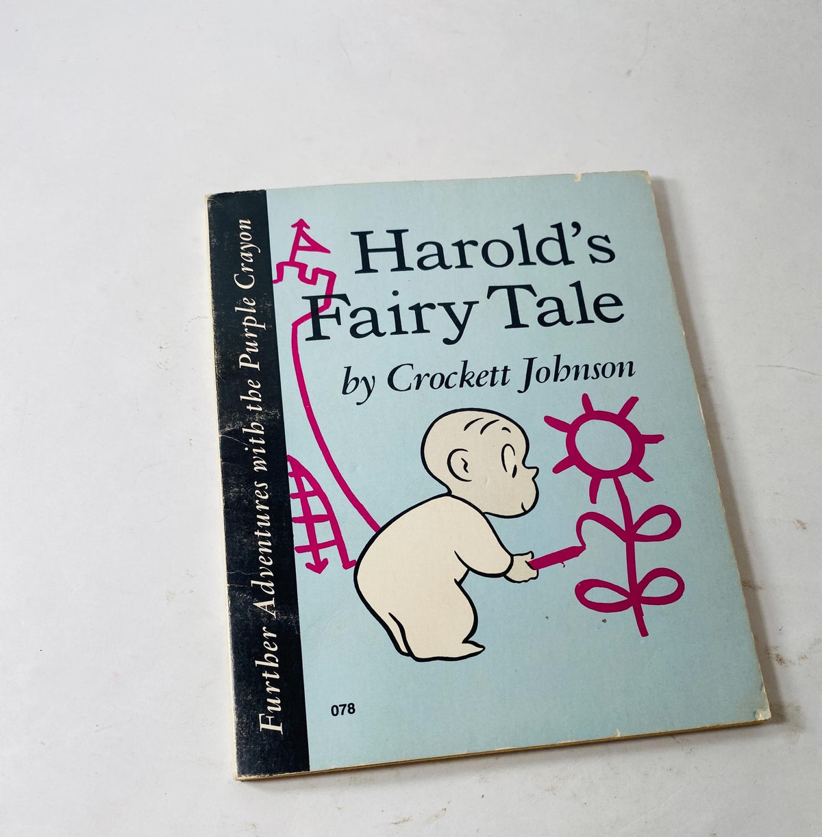 Harold's Fairy Tale vintage children's paperback book by Crockett Johnson circa 1974 Further Adventures with Purple Crayon