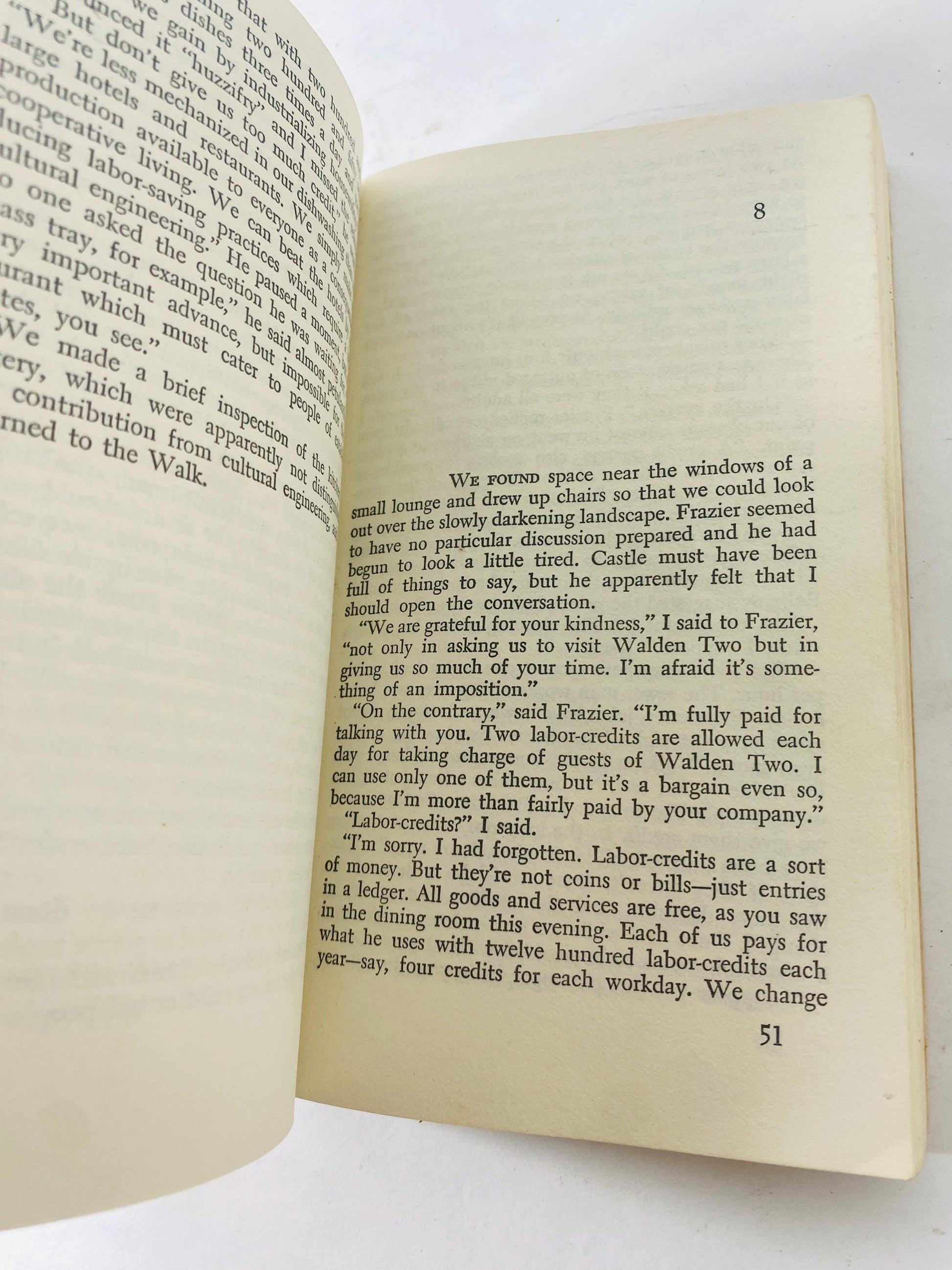 Waden Two vintage paperback book BF Skinner Abnormal Psychology unique psychology gift psychoanalysis psychiatry demons Behaviorism Utopian