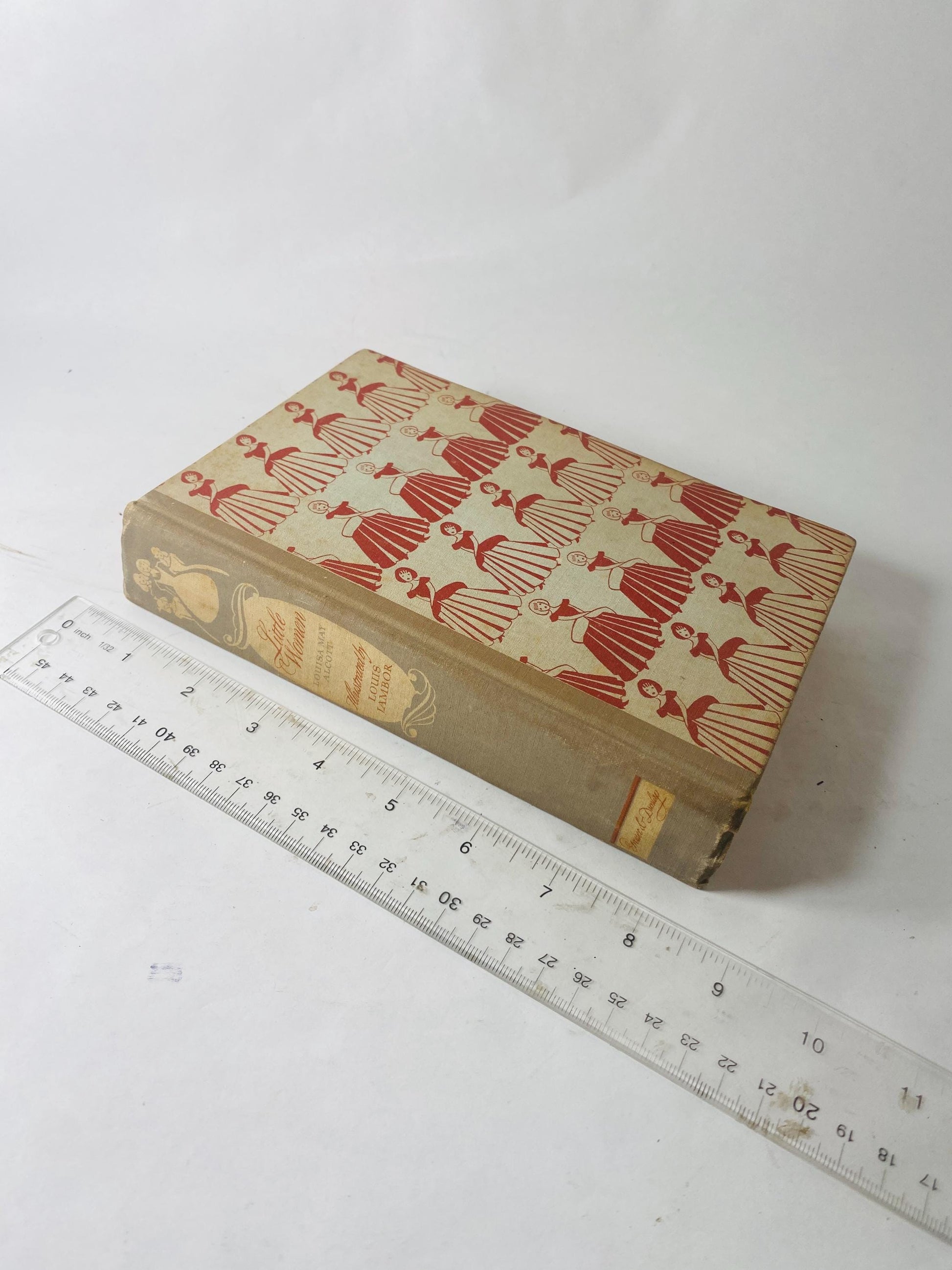 Little Women or Meg Jo Beth and Amy by Louisa May Alcott vintage book circa 1947 Illustrated Junior Library. Gift home decor