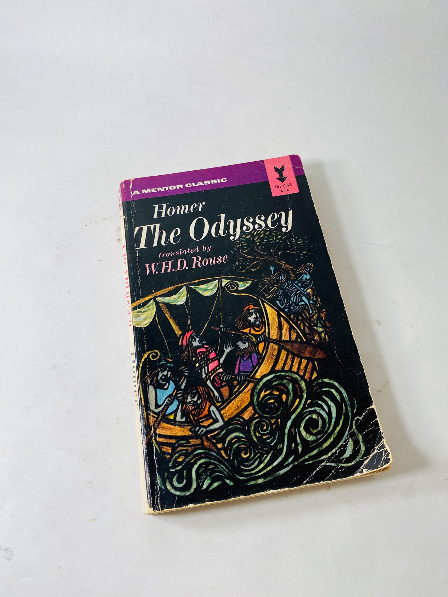 Odyssey by Homer. Vintage paperback book circa 1962 Mentor edition. Book lover gift. Mythology philosophy