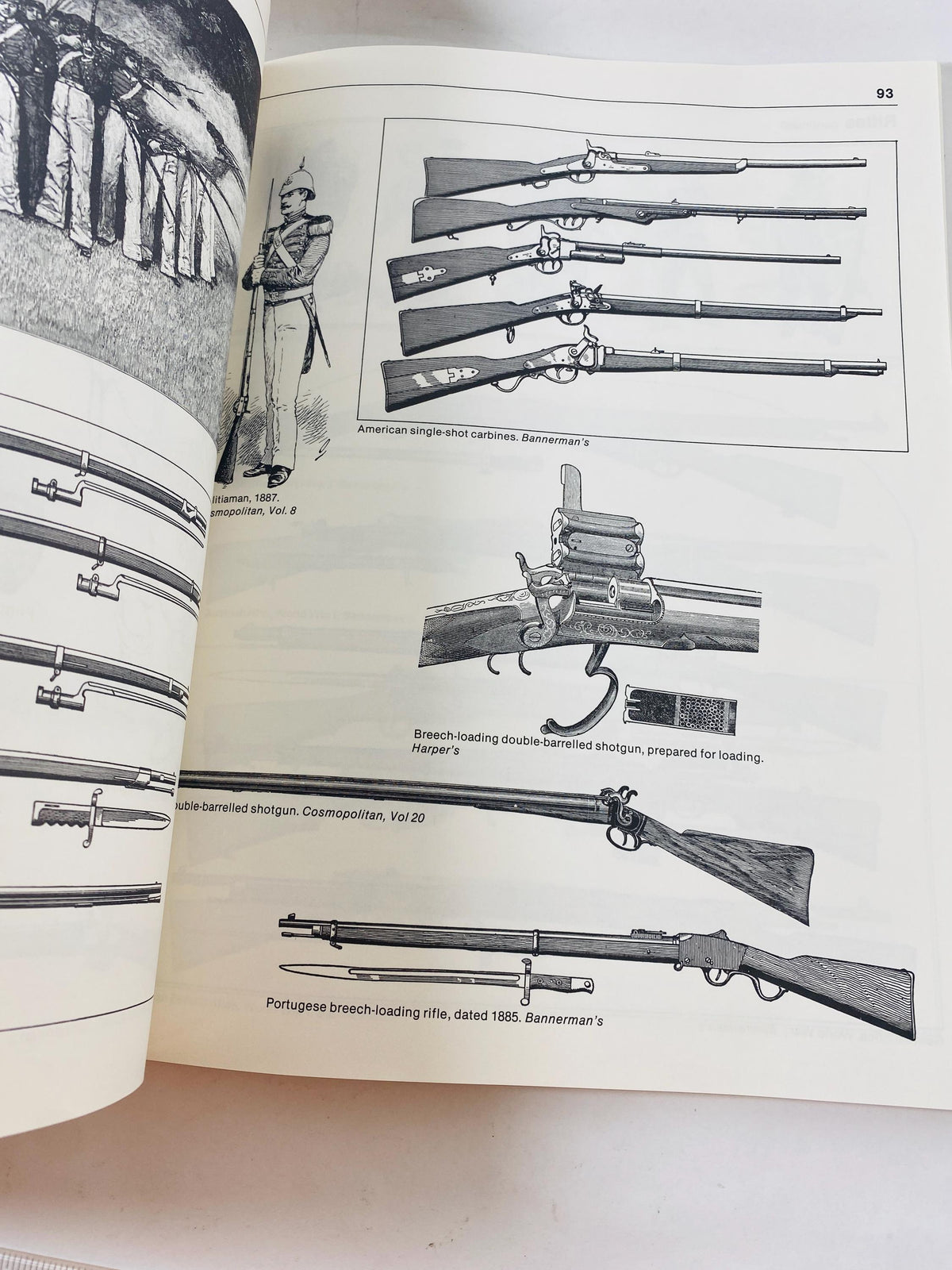 Weapons & Armor Pictorial Archive of Woodcuts Engravings vintage book circa 1981 LARGE Art instruction how to weapons war military soldier