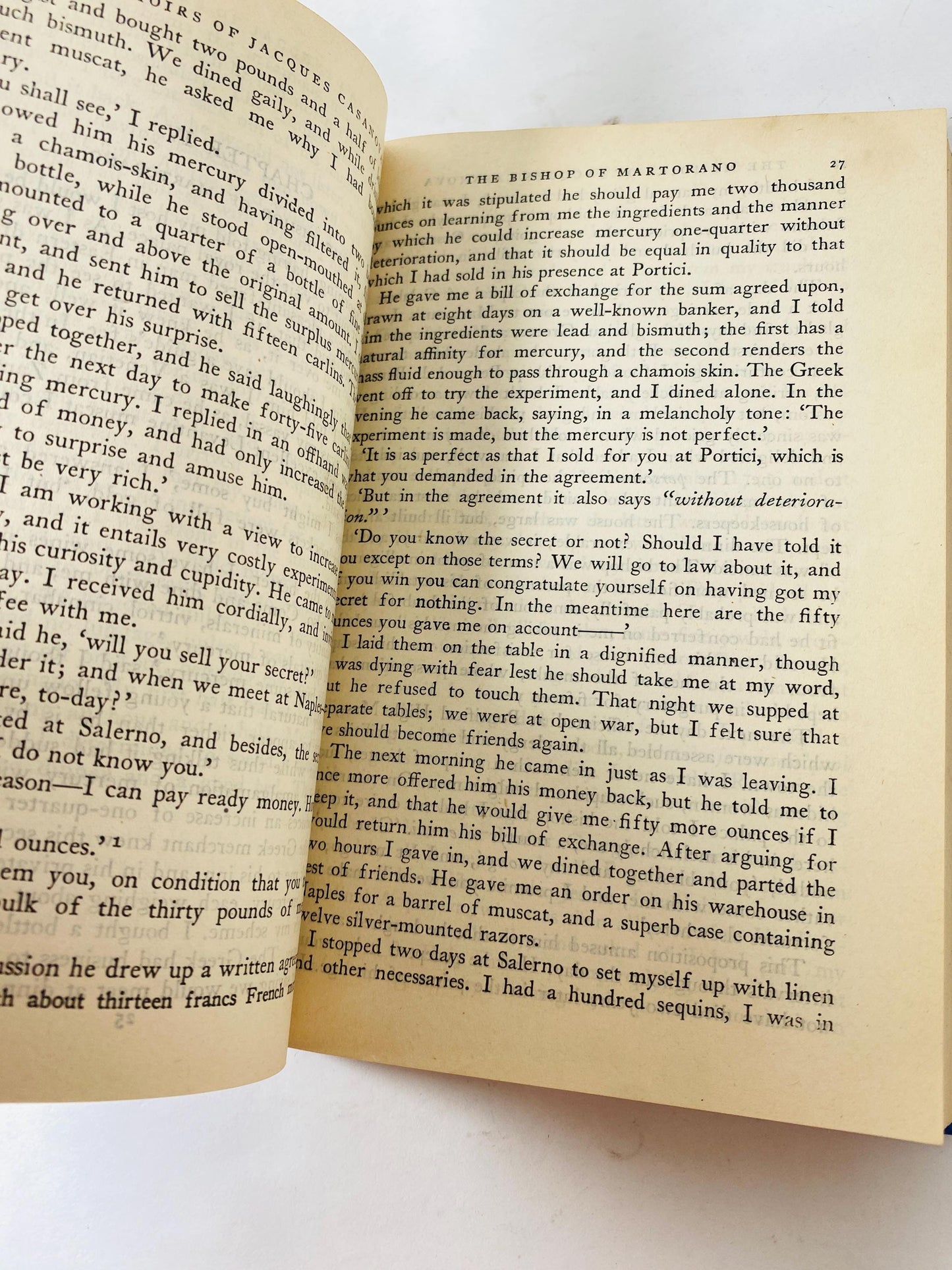 1937 Jacques Casanova Memoirs Vintage Modern Library book detailing romantic exploits and encounters with Voltaire and Catherine the Great