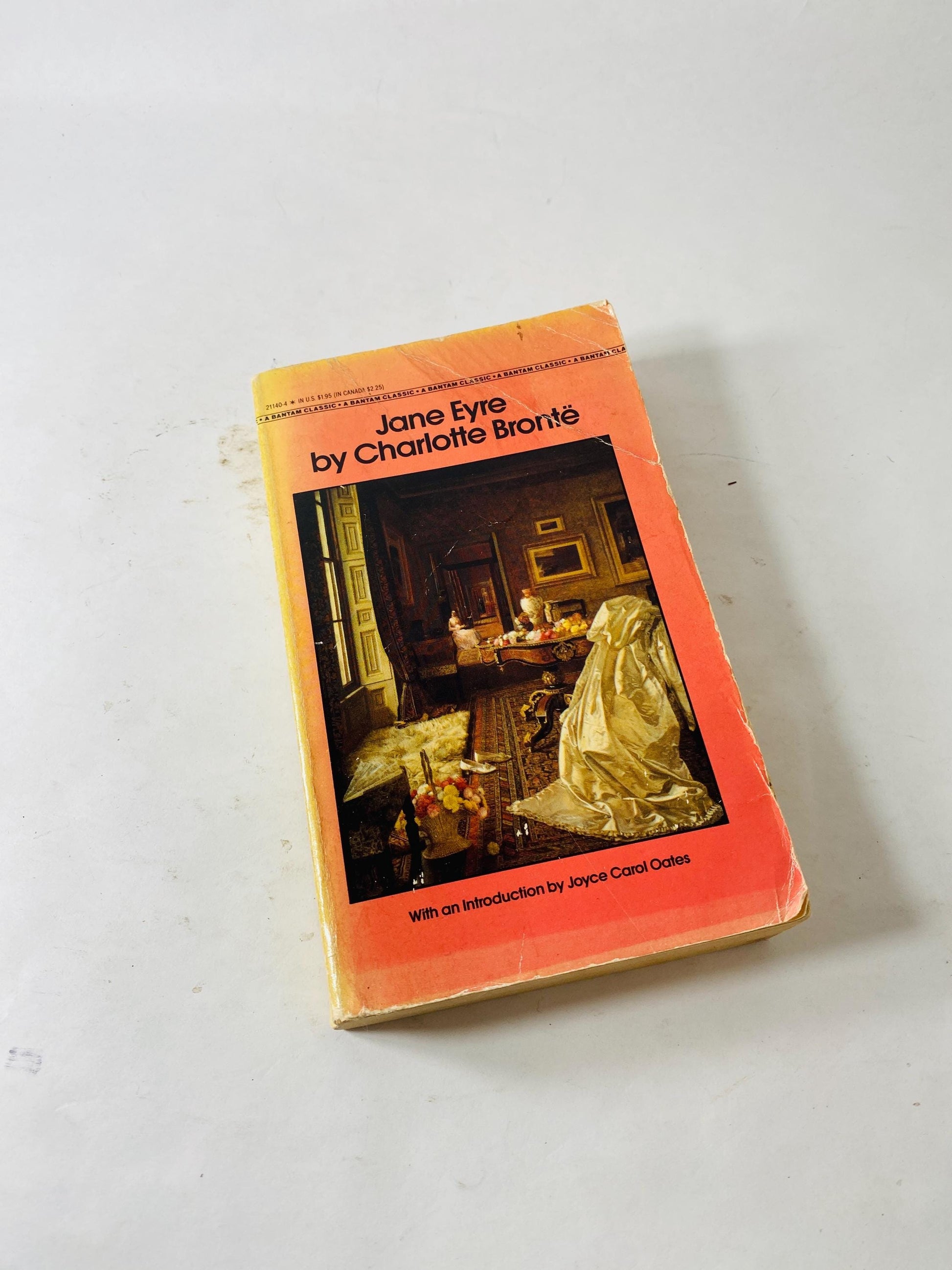 Jane Eyre by Charlotte Bronte Vintage paperback book circa 1987 Quintessential Victorian novel of gothic romance Bantam