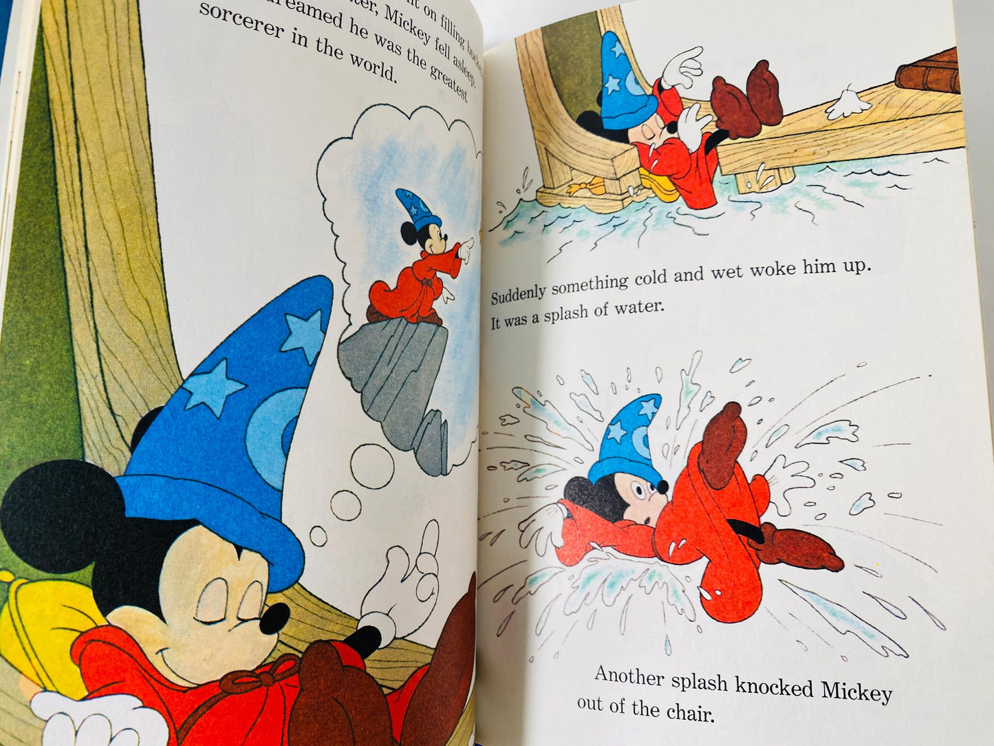 Vintage Walt Disney 7 large Wonderful World of Reading book lot circa 1973 Snow White Gulliver Mickey Sorcerer's Apprentice Lady & the Tramp