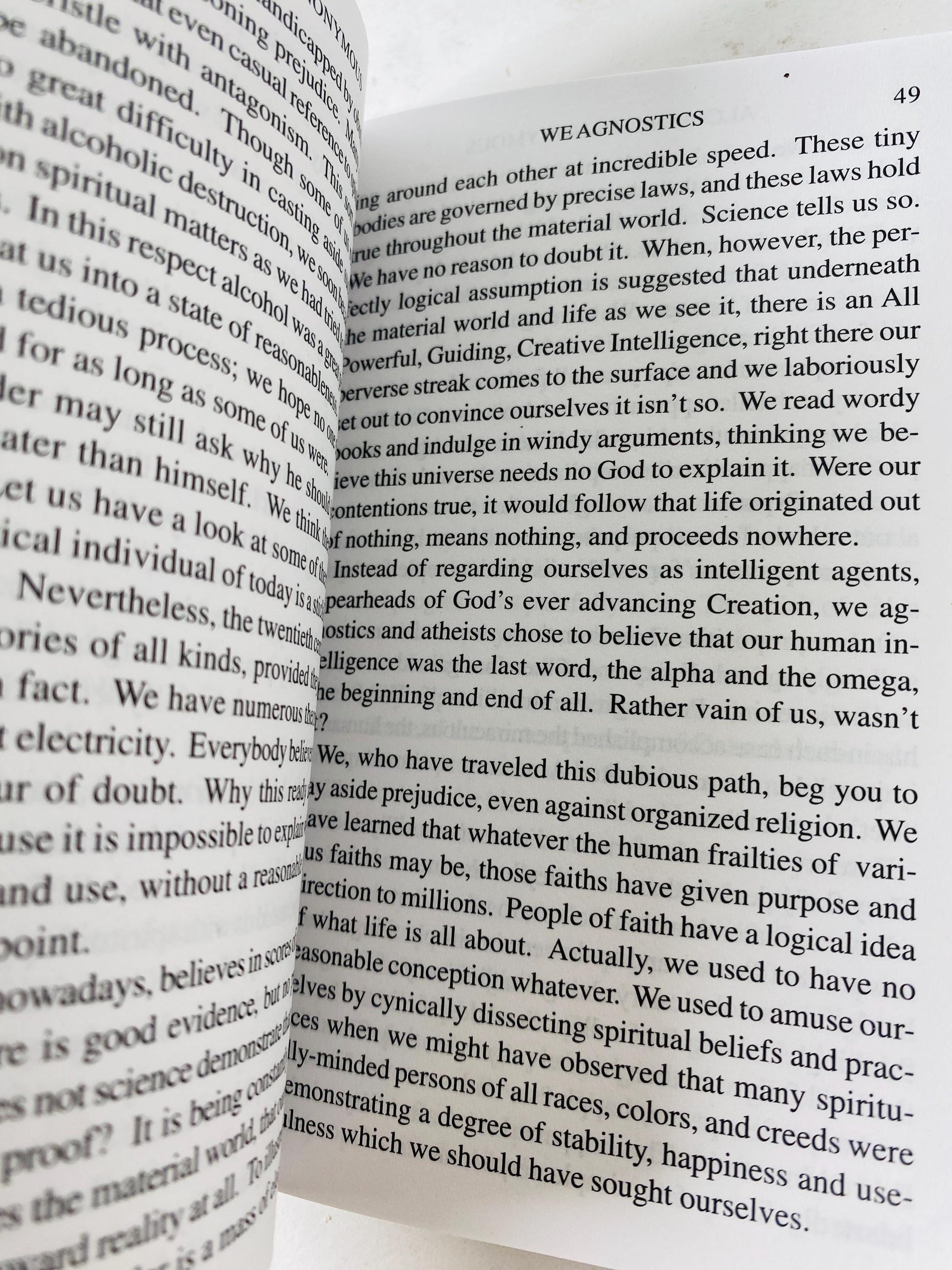 Anonymous Press Mini Edition of the Alcoholics Anonymous Big Book portable, pocket-sized vintage book Recovery, Addiction AA HelenK