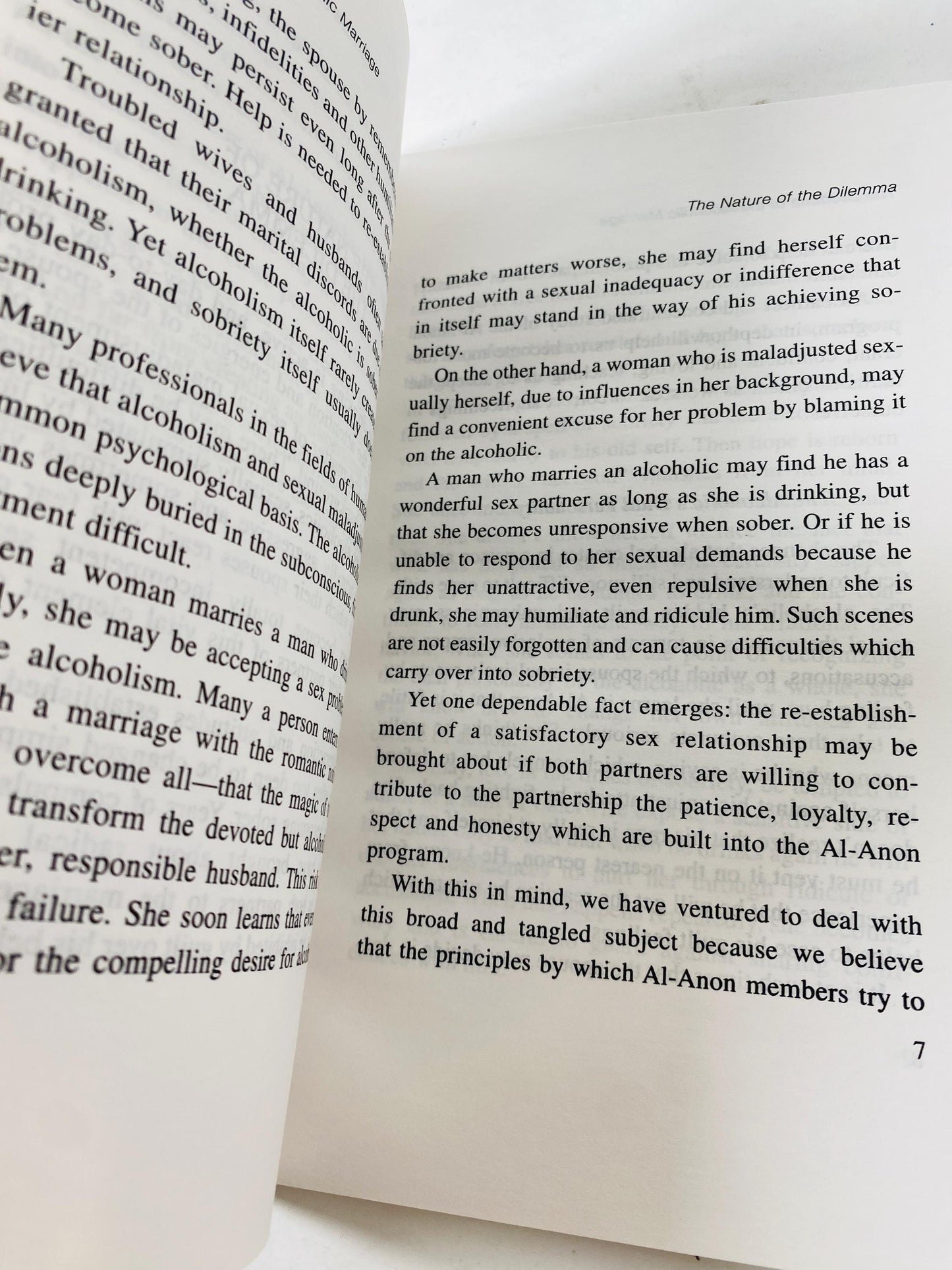 Dilemma of the Alcoholic Marriage Alcoholics Anonymous vintage paperback book circa 1992 of AA Recovery, Addiction HelenK
