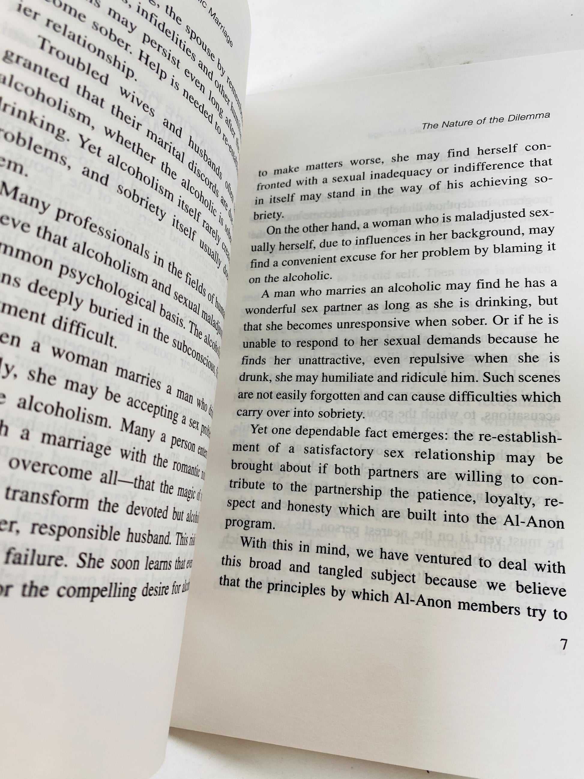 Dilemma of the Alcoholic Marriage Alcoholics Anonymous vintage paperback book circa 1992 of AA Recovery, Addiction HelenK