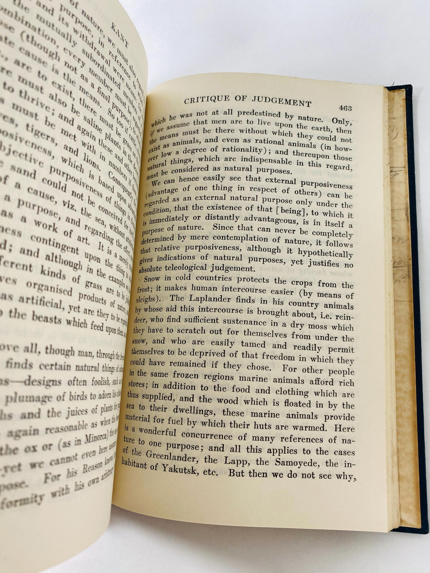 Kant book edited by Theodore Greene circa 1929 Philosophy, Economics, capitalism, politics. Free thinking, intellectual. Vintage blue book