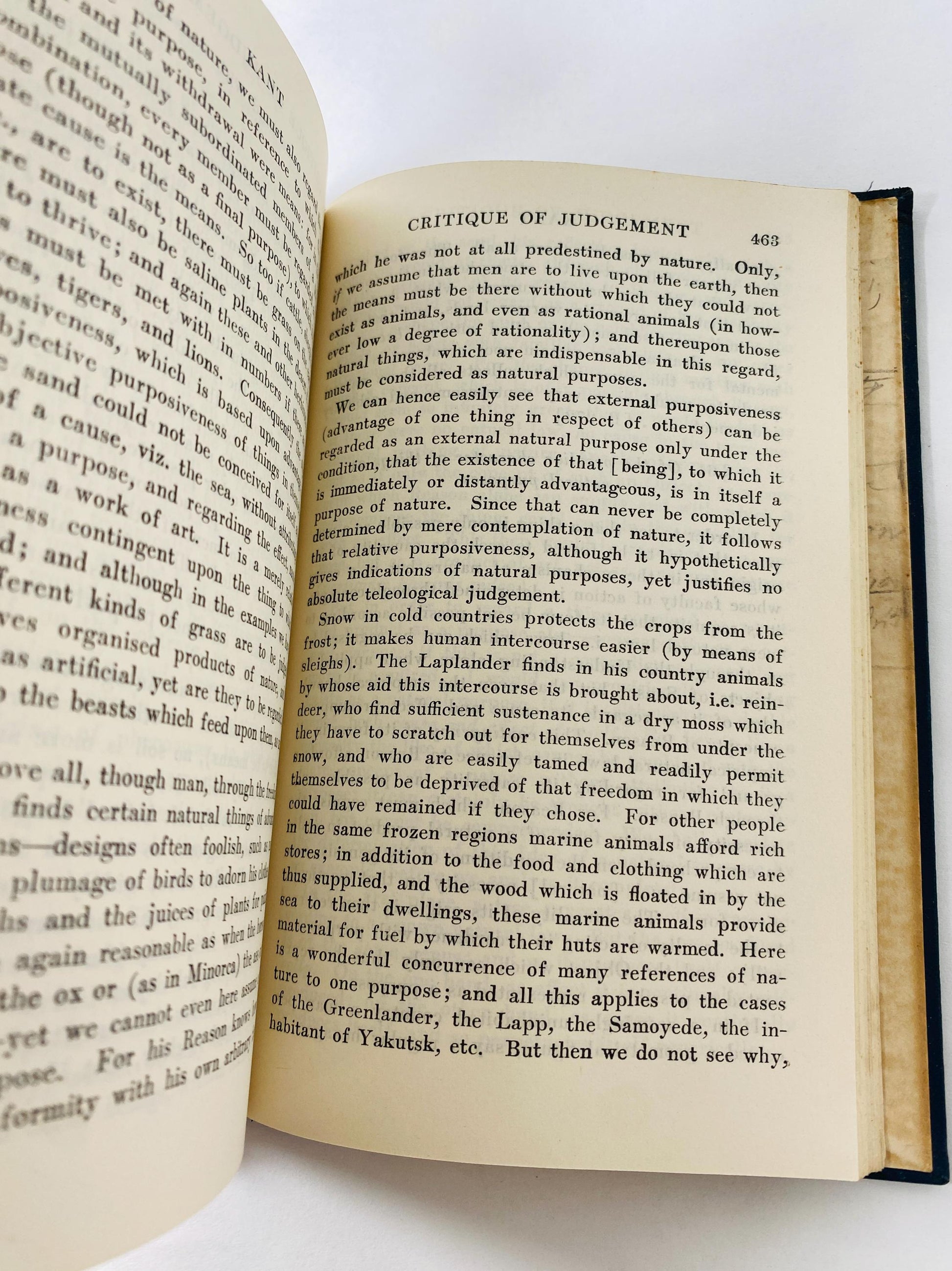 Kant book edited by Theodore Greene circa 1929 Philosophy, Economics, capitalism, politics. Free thinking, intellectual. Vintage blue book
