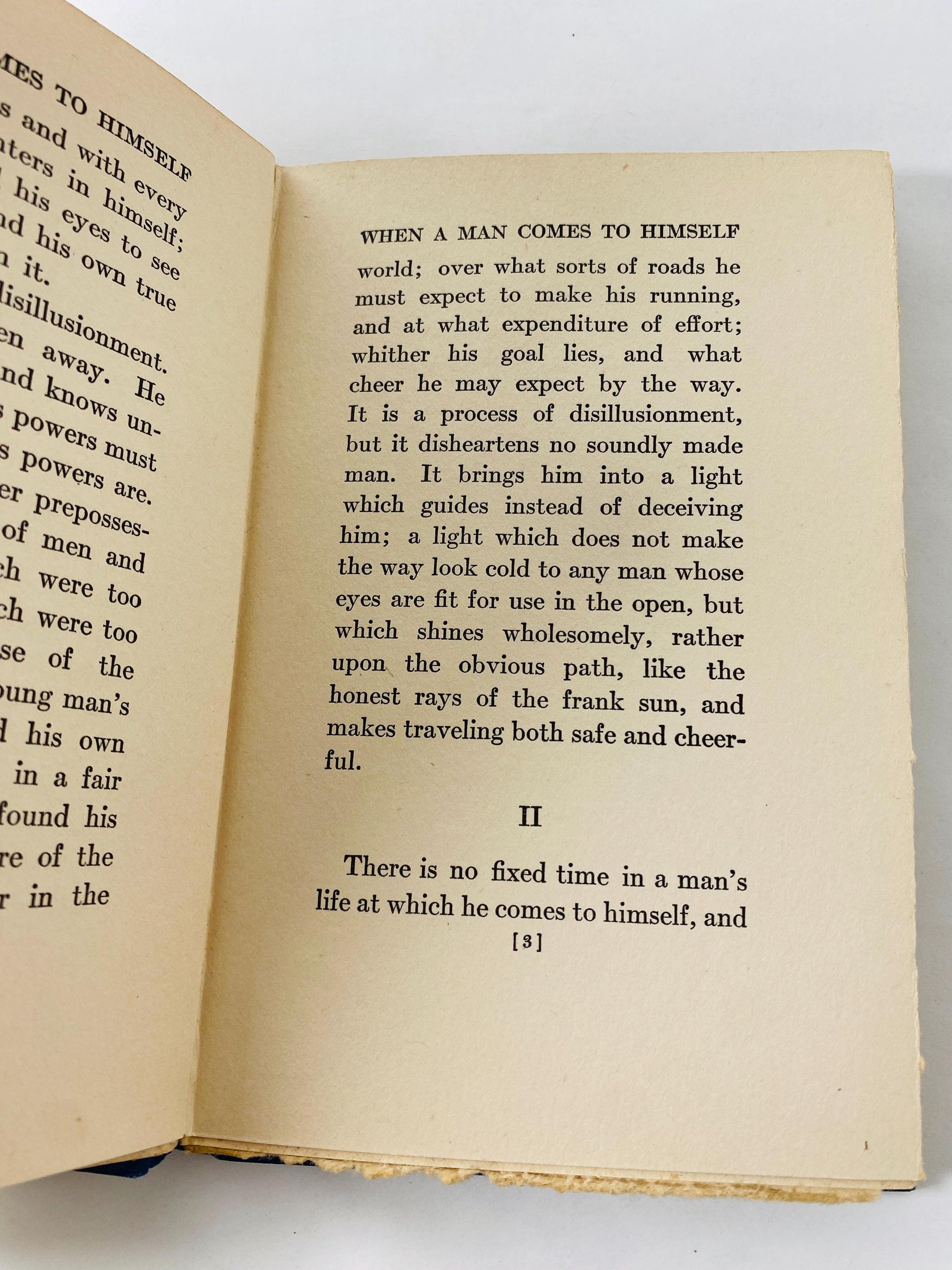 1915 When a Man Comes to Himself Vintage book by Woodrow Wilson Blue HardcoverHarper & Brothers Presidential History Gift