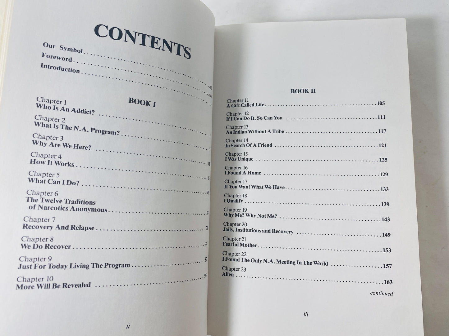 1986 Narcotics Anonymous Twelve Step Vintage NA book Third edition 3rd Recovery drug rehab, sobriety Al-anon 12 step program HelenK