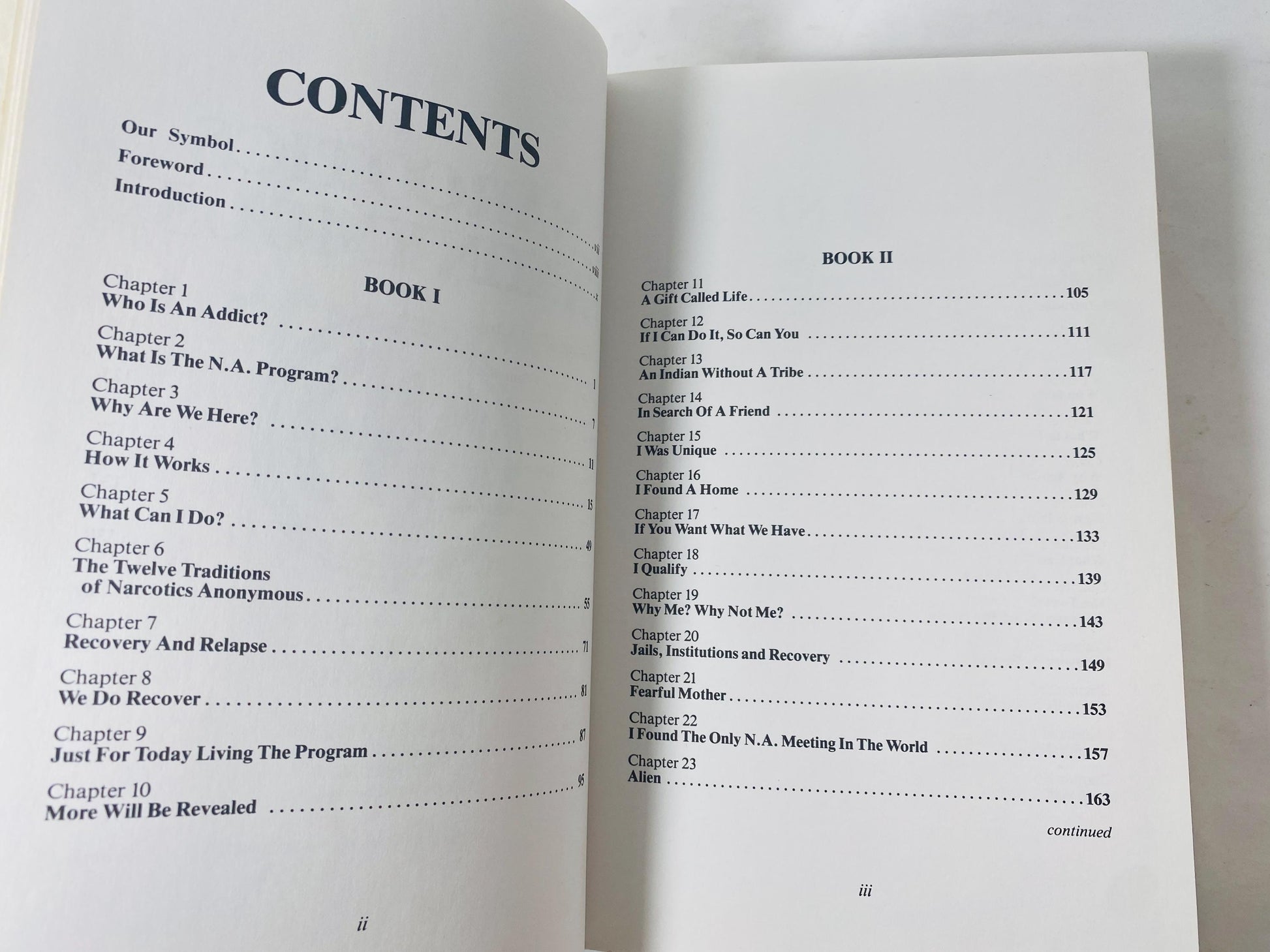 1986 Narcotics Anonymous Twelve Step Vintage NA book Third edition 3rd Recovery drug rehab, sobriety Al-anon 12 step program HelenK