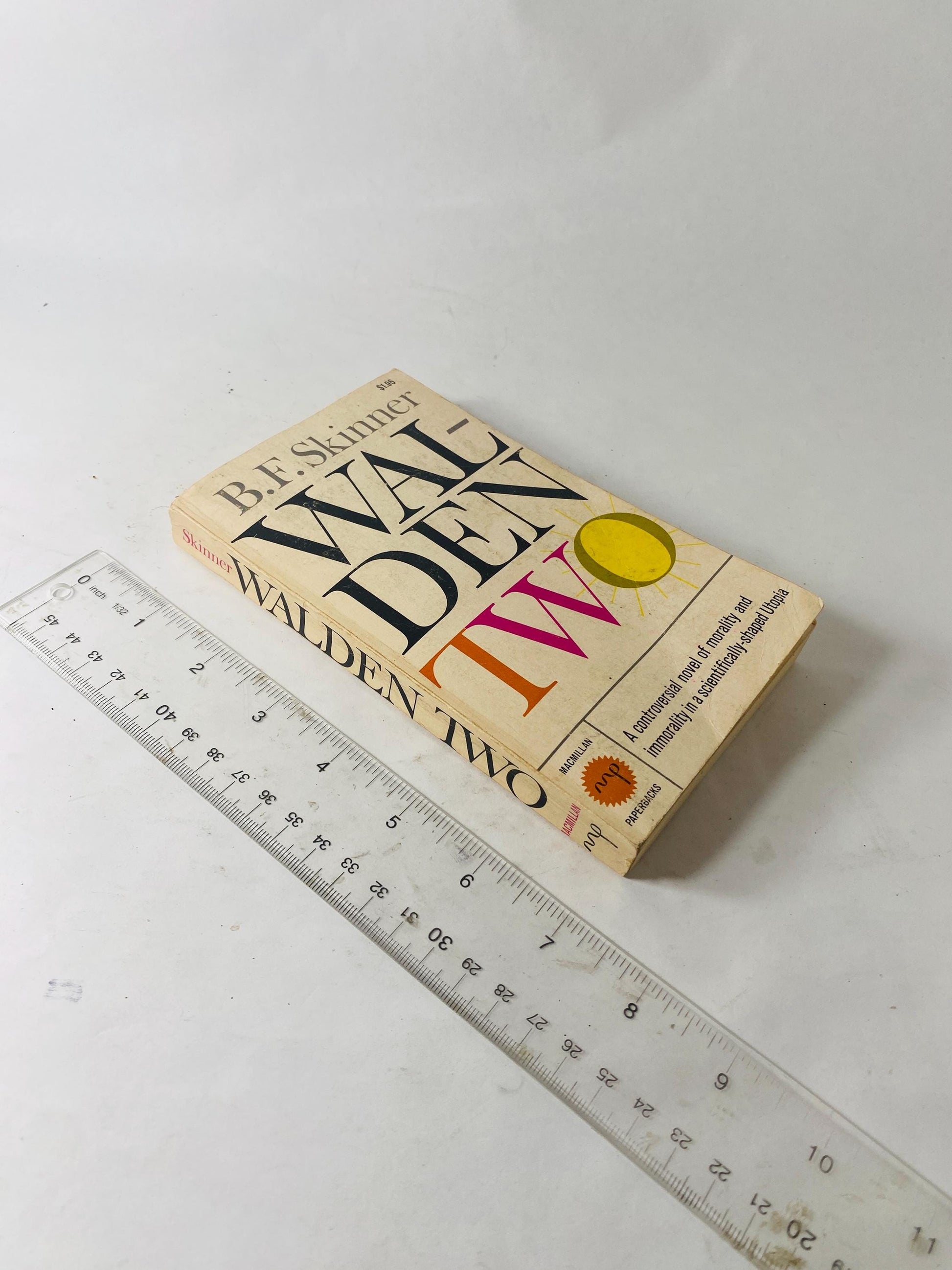Waden Two vintage paperback book BF Skinner Abnormal Psychology unique psychology gift psychoanalysis psychiatry demons Behaviorism Utopian