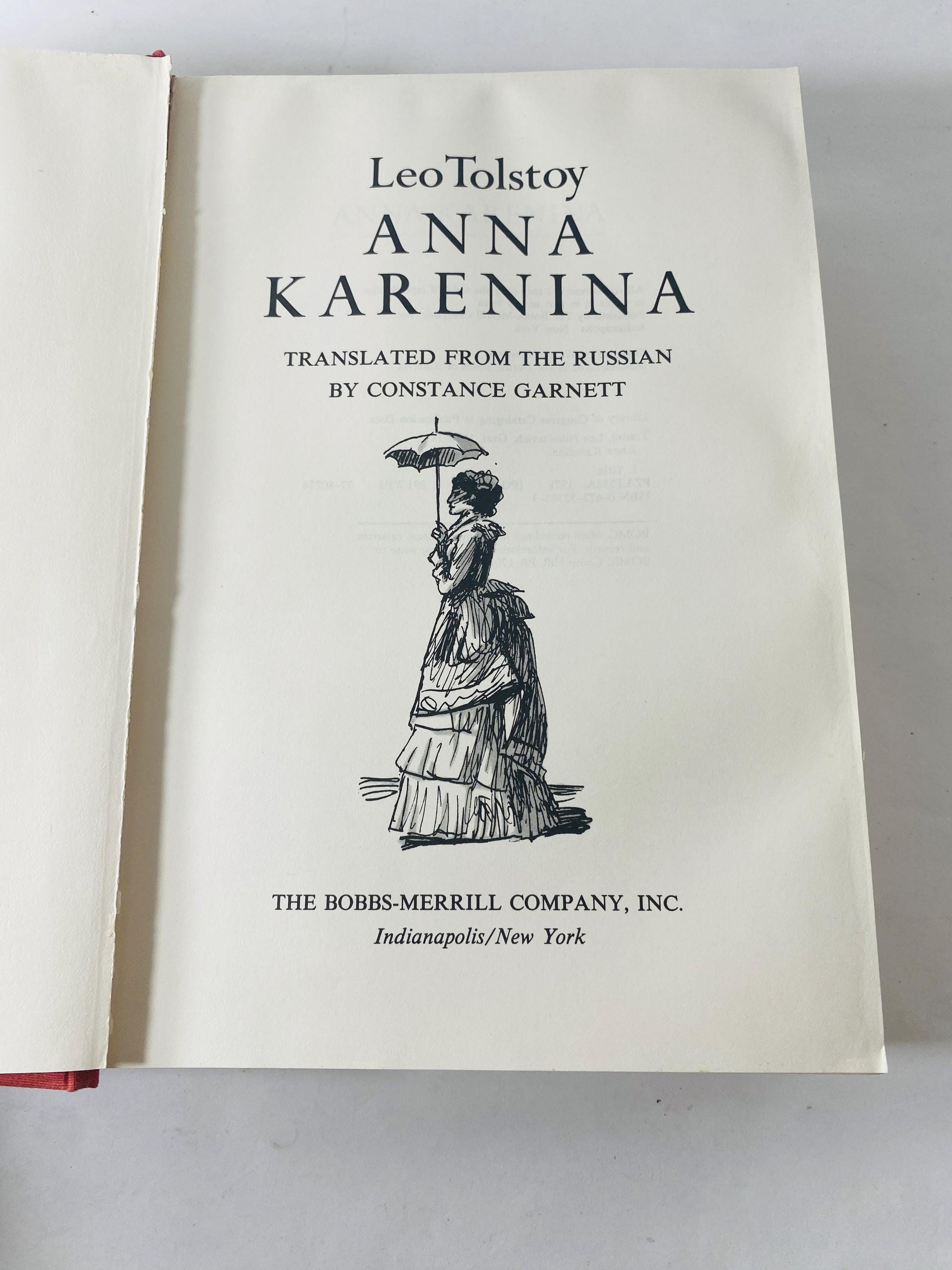 Anna Karenina by Leo Tolstoy Vintage book circa 1978 Russian Story of love, lust, passion betrayal