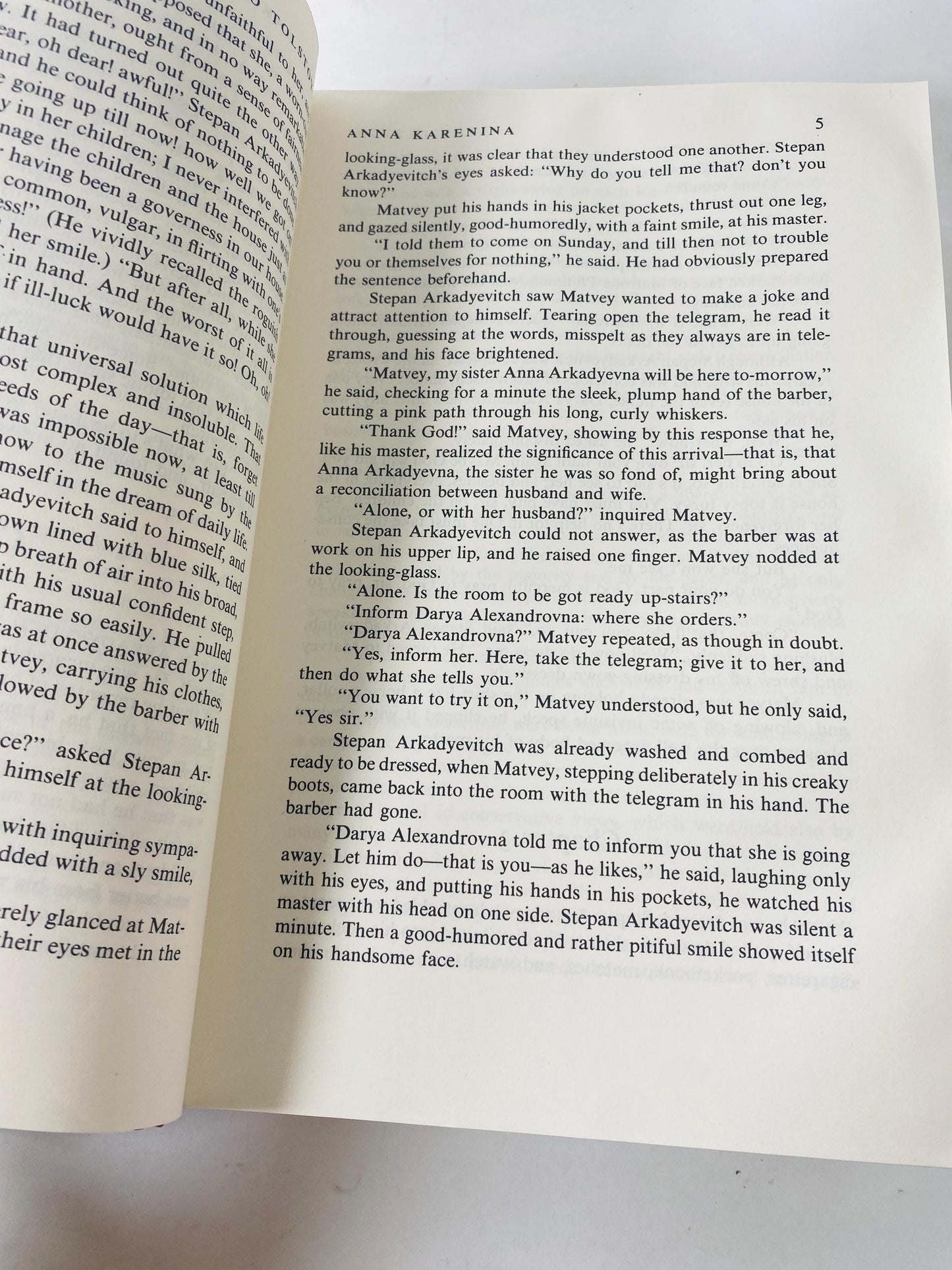 Anna Karenina by Leo Tolstoy Vintage book circa 1978 Russian Story of love, lust, passion betrayal