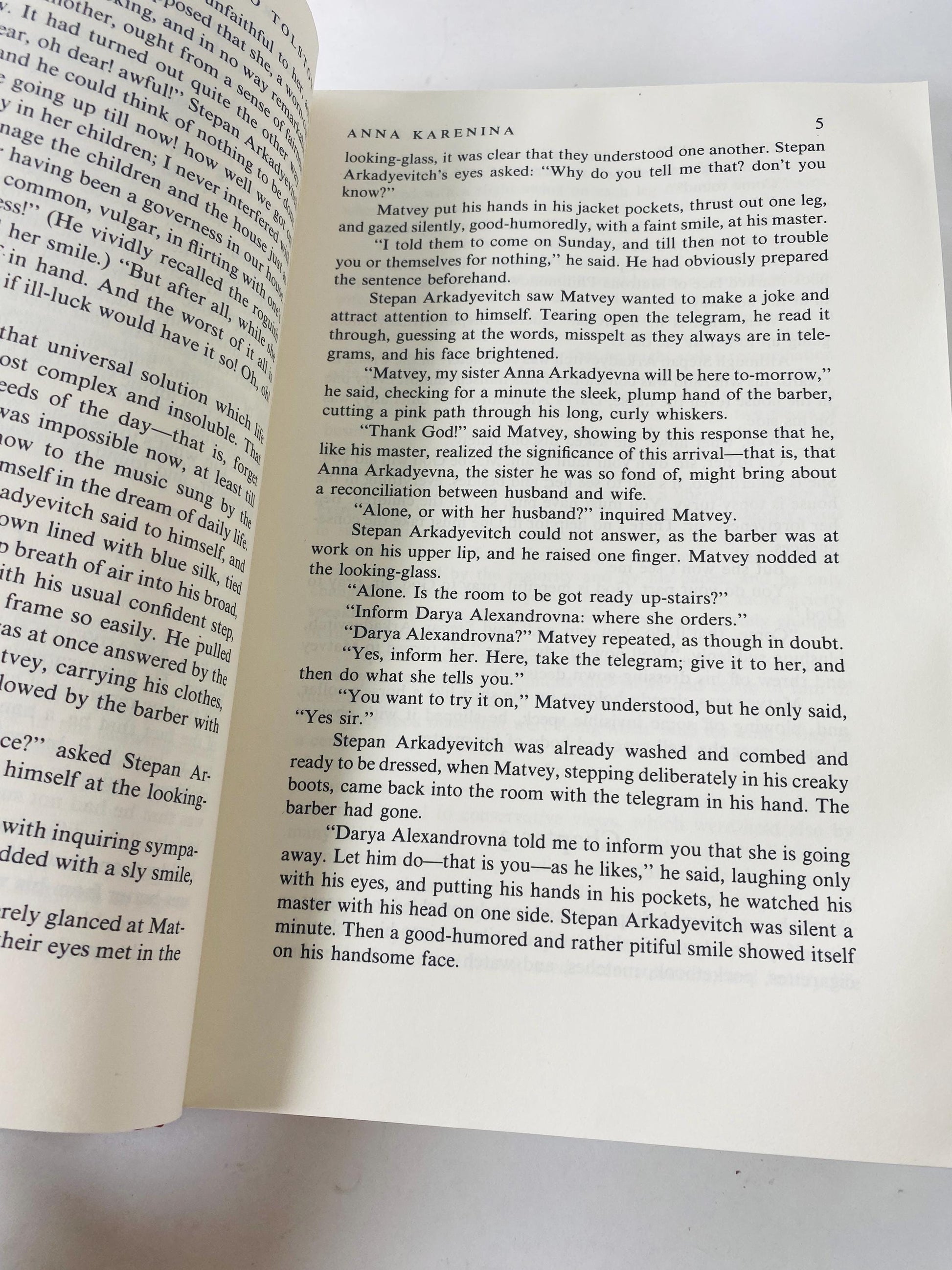 Anna Karenina by Leo Tolstoy Vintage book circa 1978 Russian Story of love, lust, passion betrayal