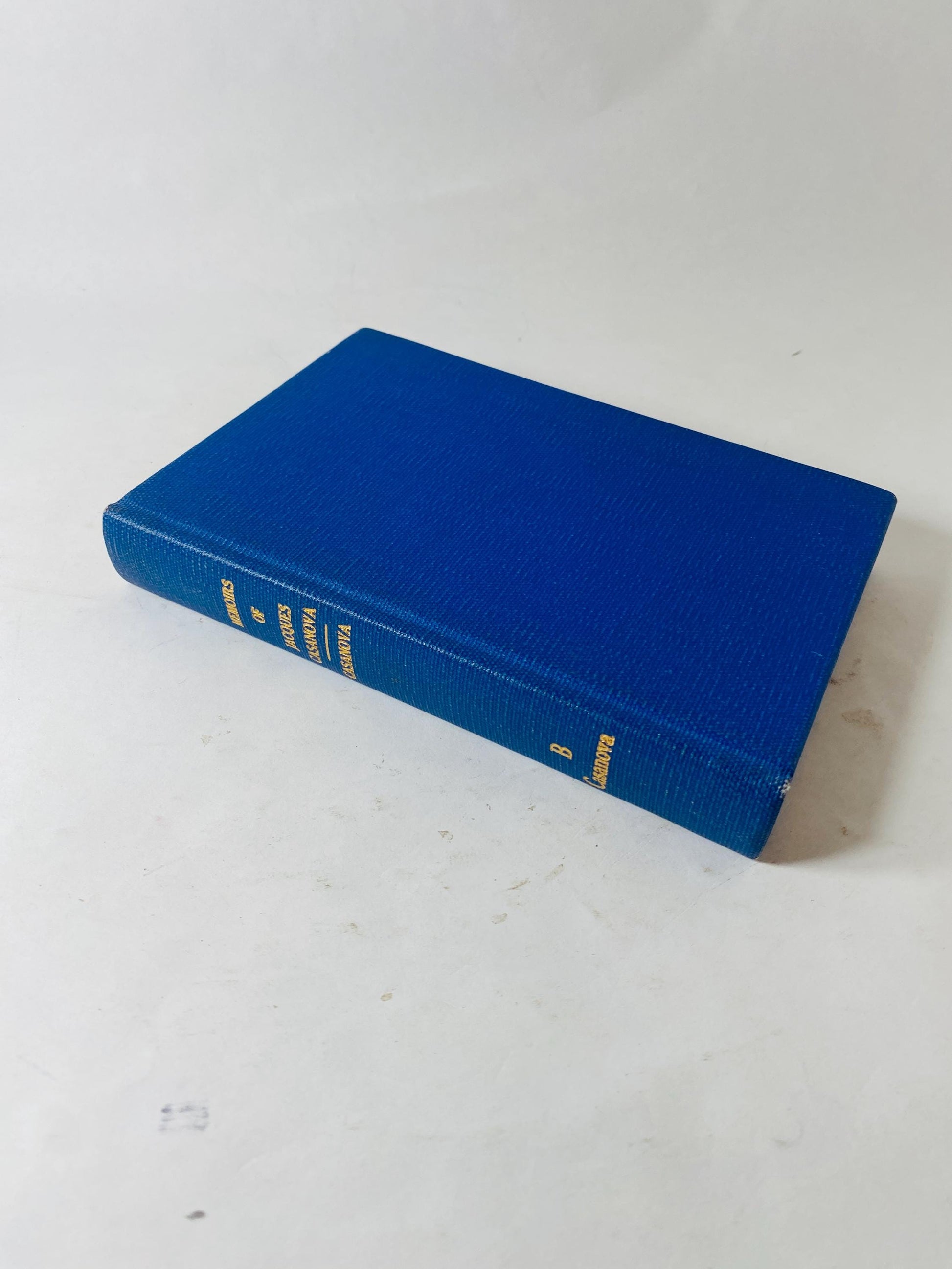 1937 Jacques Casanova Memoirs Vintage Modern Library book detailing romantic exploits and encounters with Voltaire and Catherine the Great