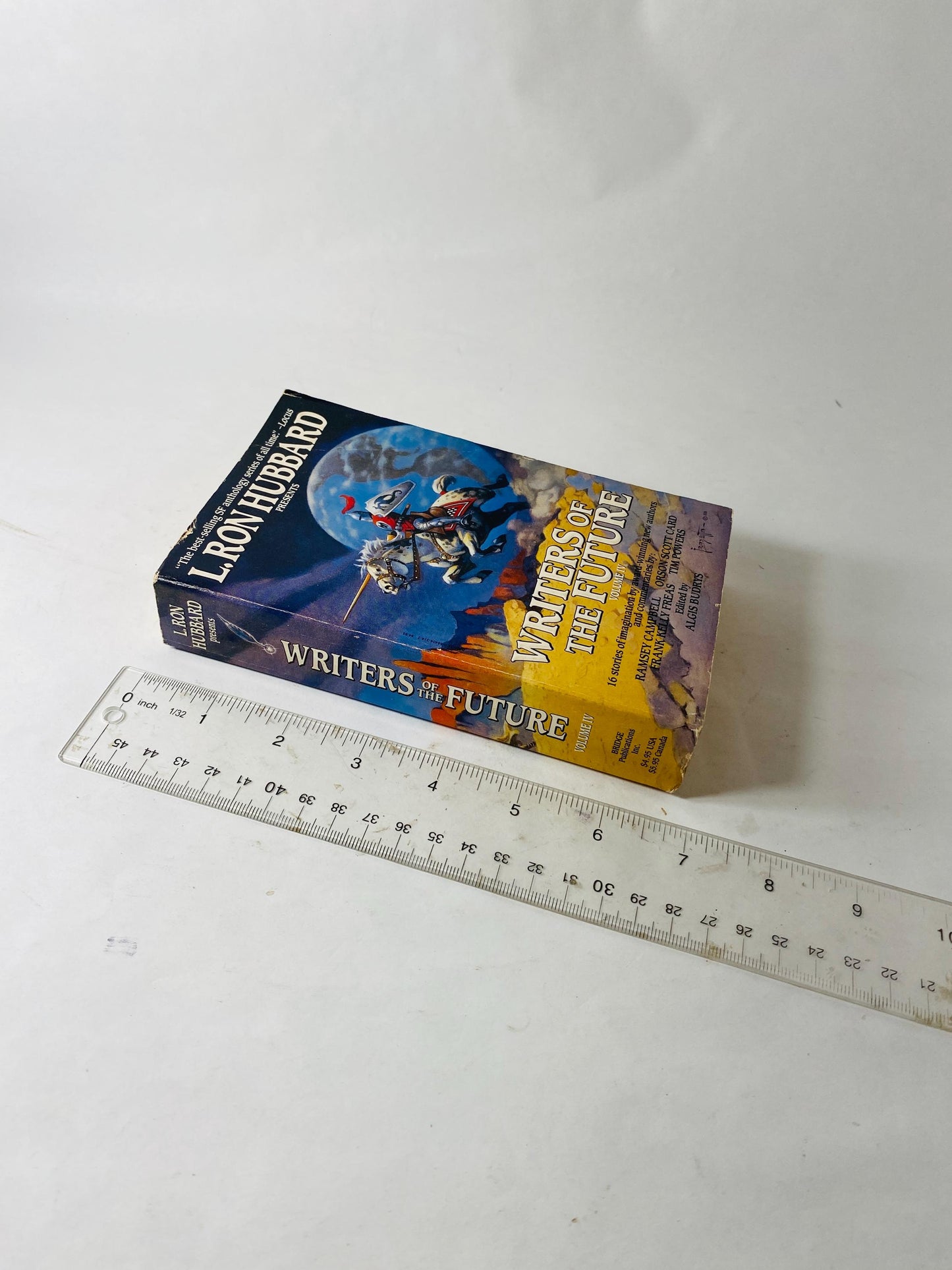 1988 Writers of the Future by L Ron Hubbard Early Printing vintage paperback book Science fiction alien invaders Author of Battlefield Earth