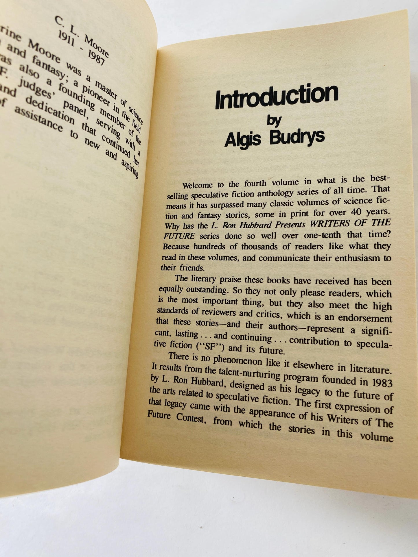 1988 Writers of the Future by L Ron Hubbard Early Printing vintage paperback book Science fiction alien invaders Author of Battlefield Earth