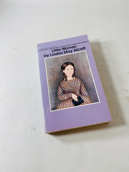 1983 Little Women vintage paperback book by Louisa May Alcott purple book Meg, Jo, Beth, and Amy. Beautiful book lover gift BFF daughter