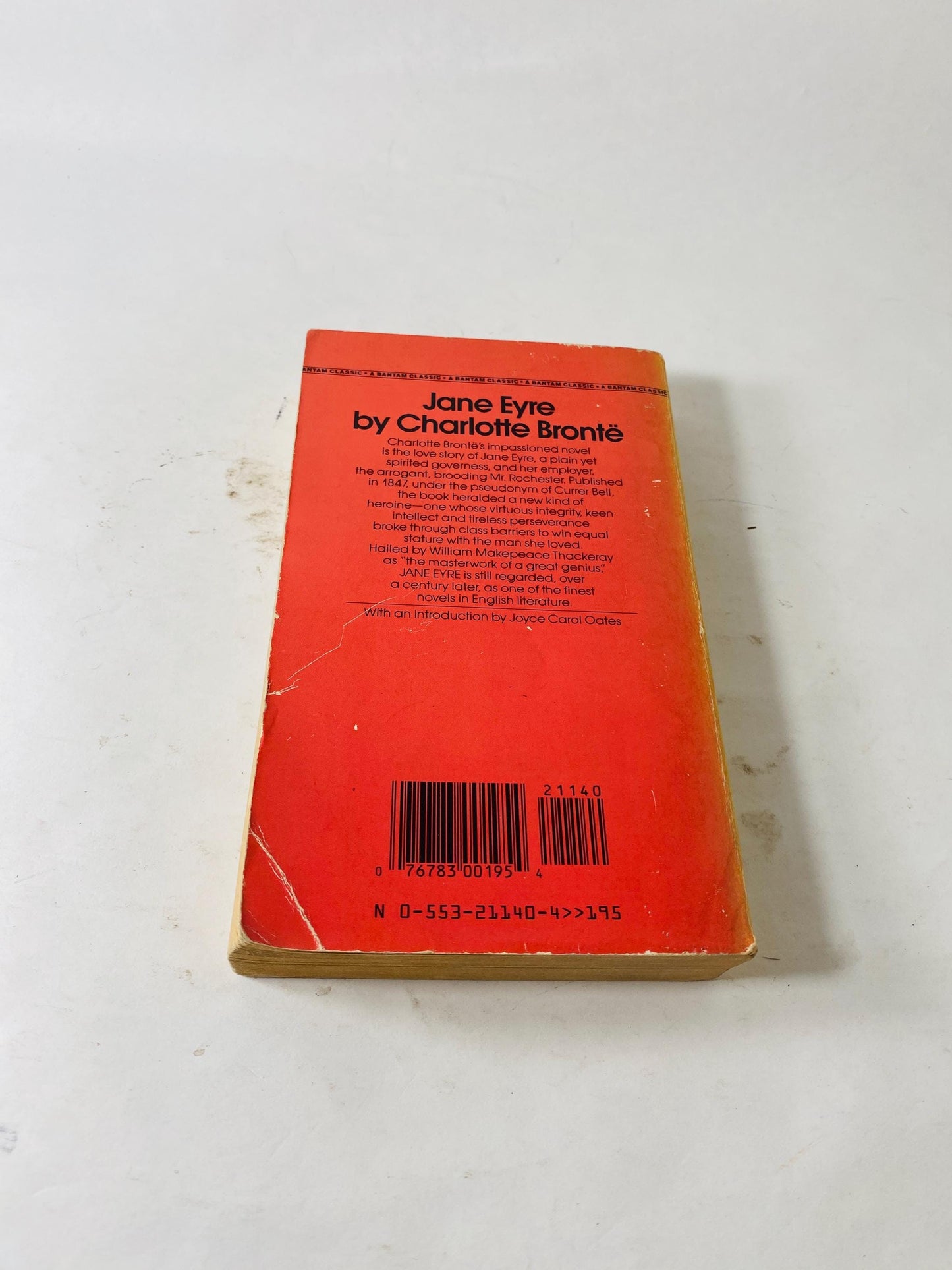 Jane Eyre by Charlotte Bronte Vintage paperback book circa 1987 Quintessential Victorian novel of gothic romance Bantam