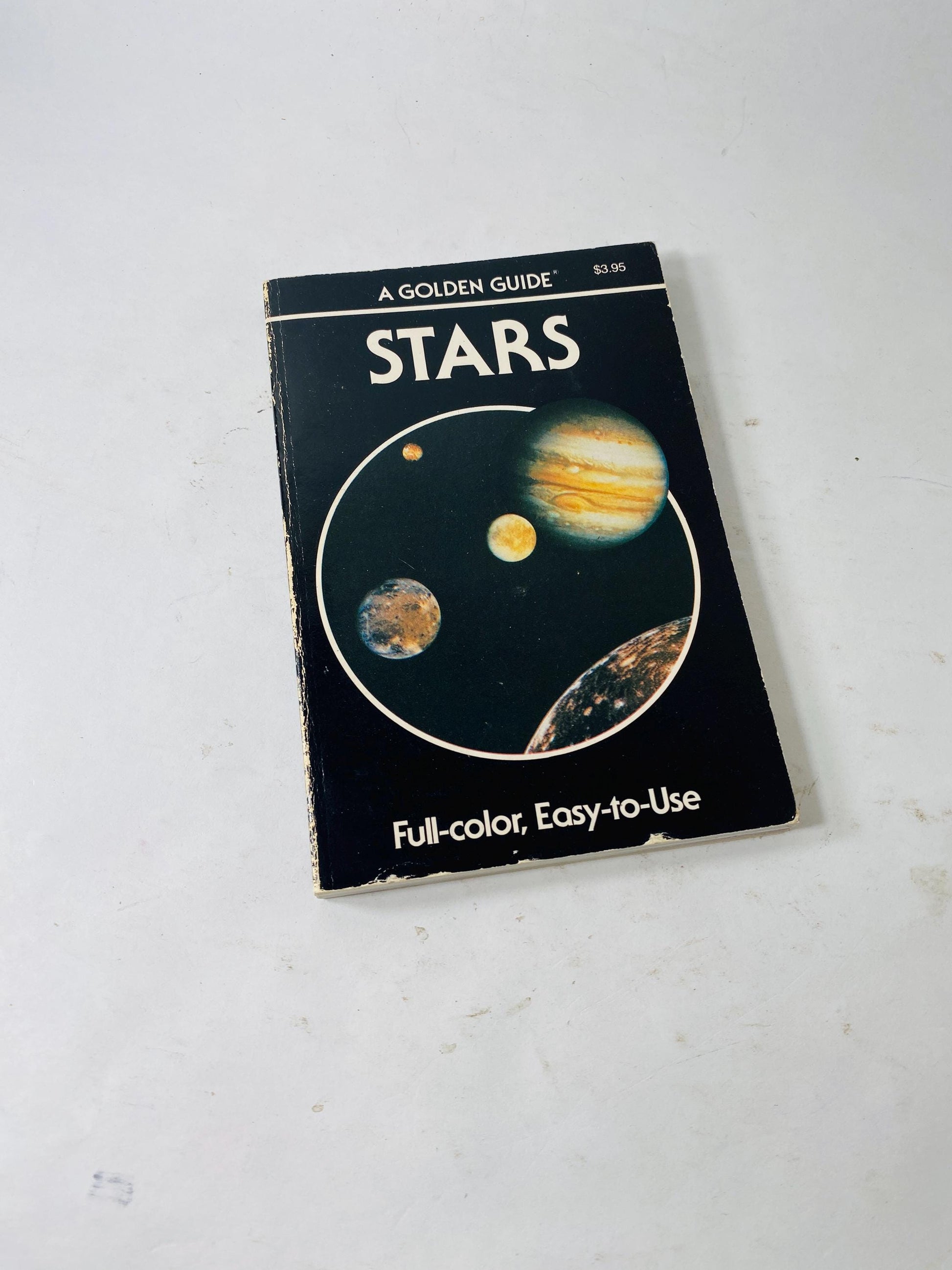 Stars Guide to Constellations Sun Moon Planets and the Heavens Golden Nature Guide paperback Book by Herbert Zim circa 1985