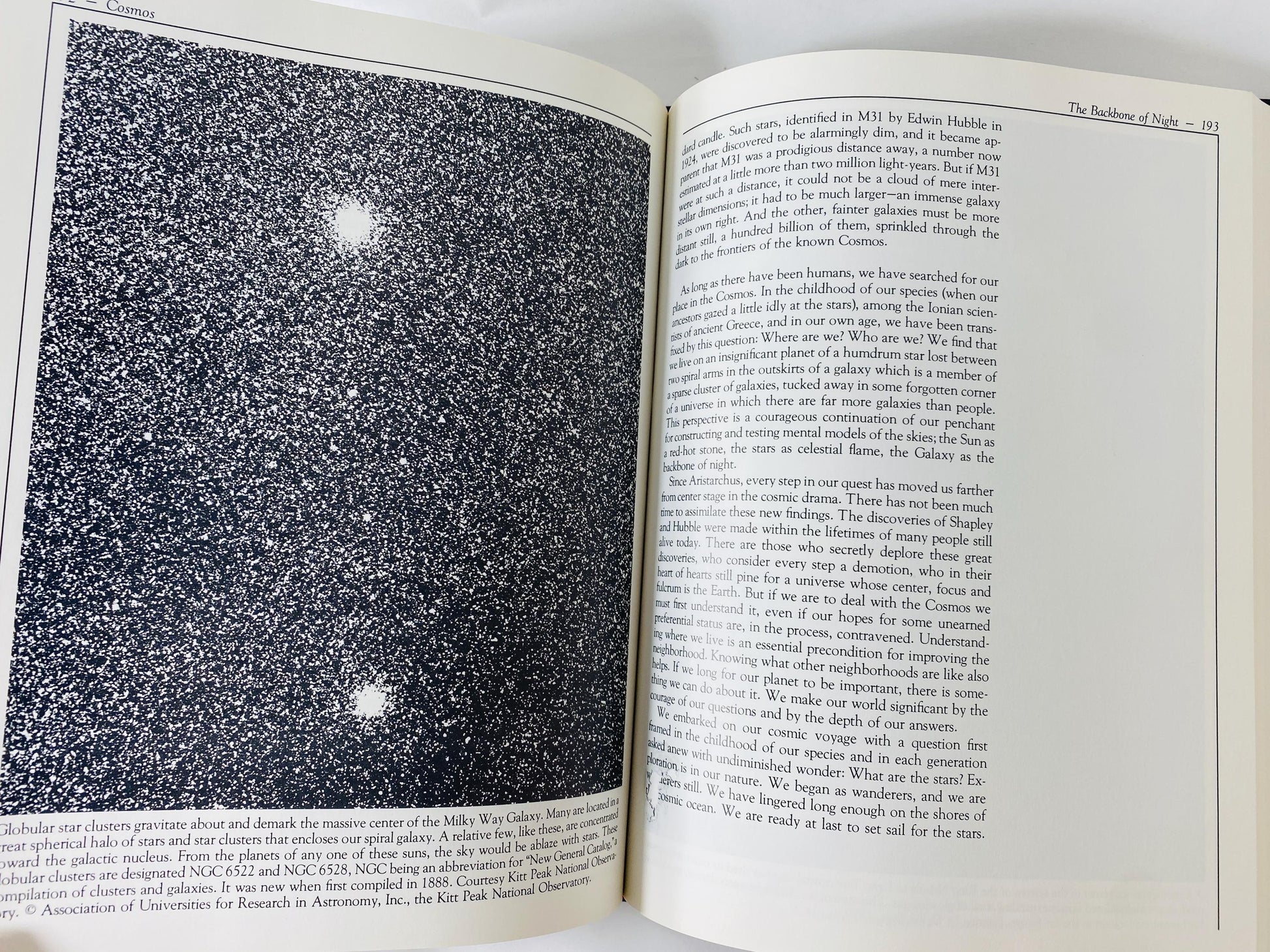 Cosmos First edition vintage book by Carl Sagan circa 1980 Astronomy, cosmology, astrophysicist, astrobiology, science popularizer. Gift
