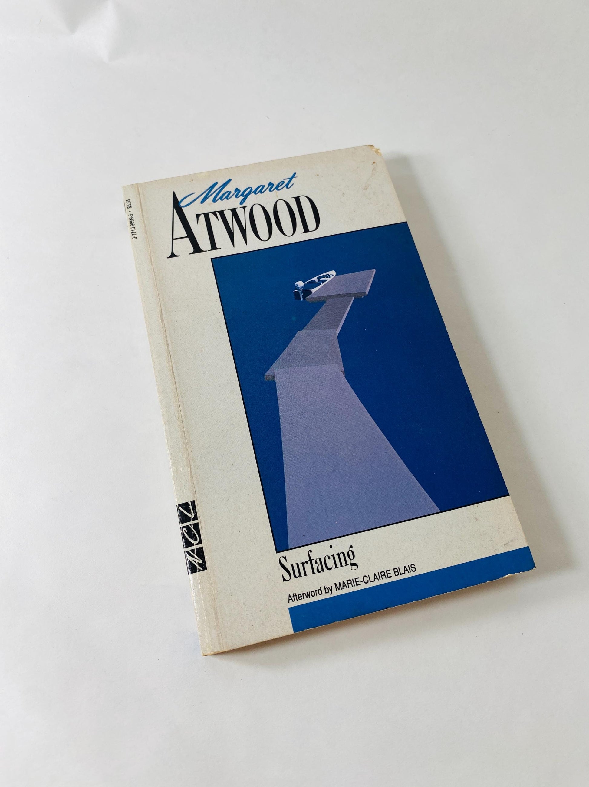 Surfacing vintage paperback book by Margaret Atwood author of the Handmaid's Tale psychological feminist themes patriarchy nationalism