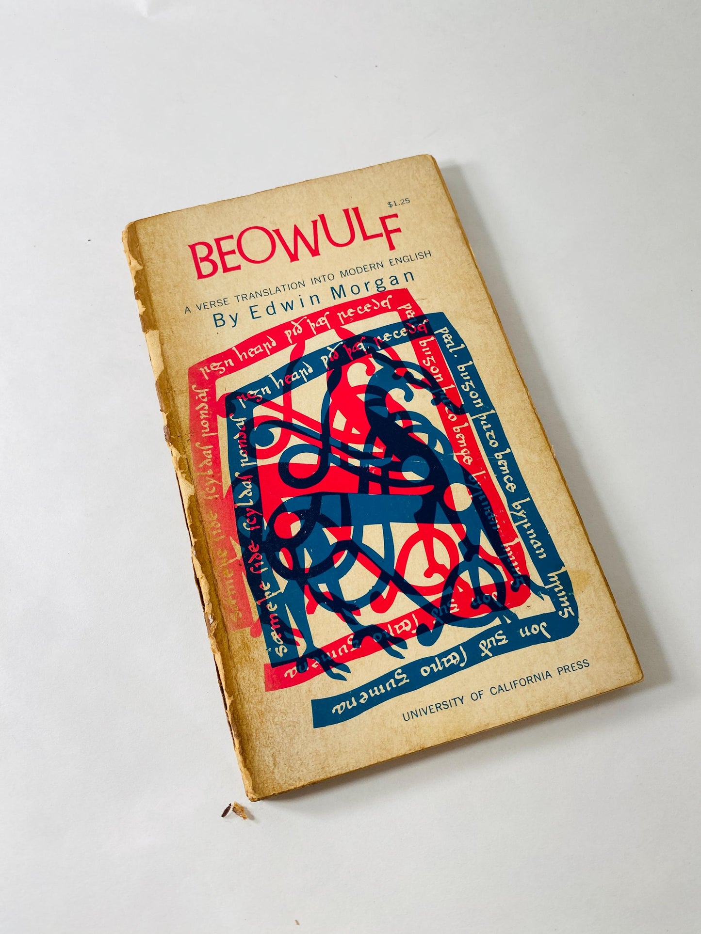 Beowulf vintage paperback book Anglo Saxon classic translated by Edwin Morgan circa 1962