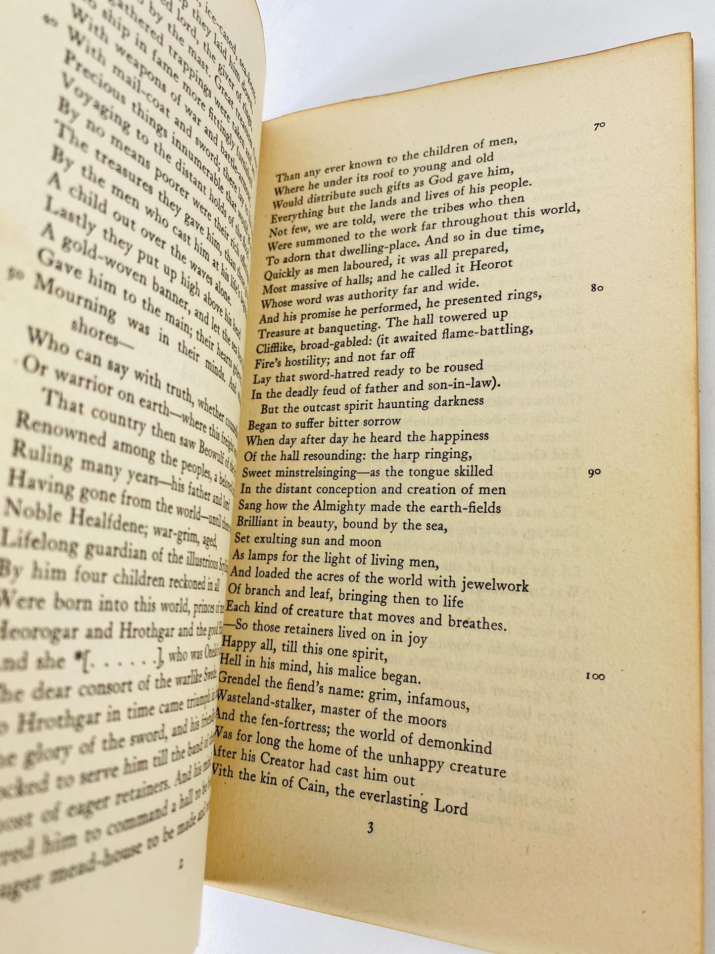 Beowulf vintage paperback book Anglo Saxon classic translated by Edwin Morgan circa 1962