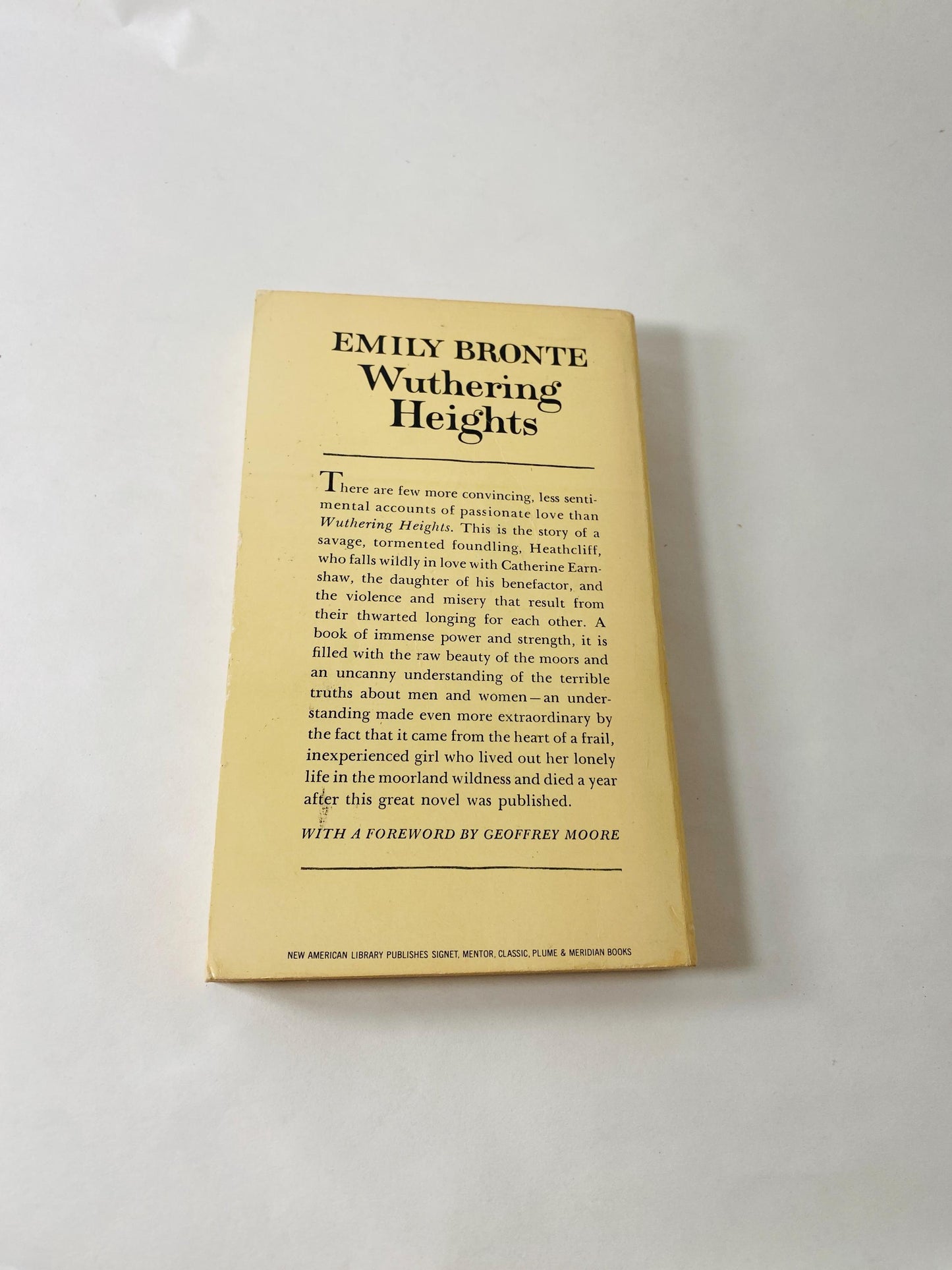 1959 Wuthering Heights by Emily Bronte vintage New American Library paperback book Greatest Love story ever told! Cathy Heathcliff.