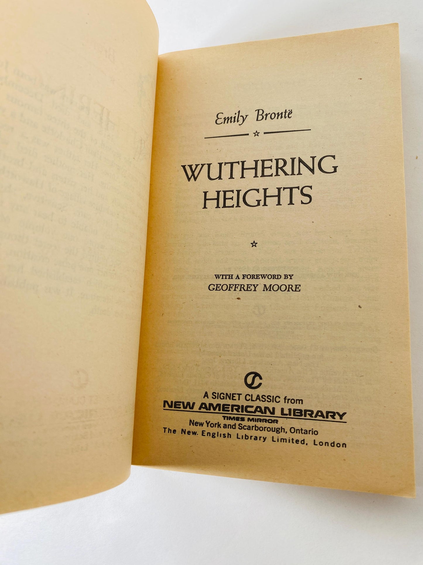 1959 Wuthering Heights by Emily Bronte vintage New American Library paperback book Greatest Love story ever told! Cathy Heathcliff.