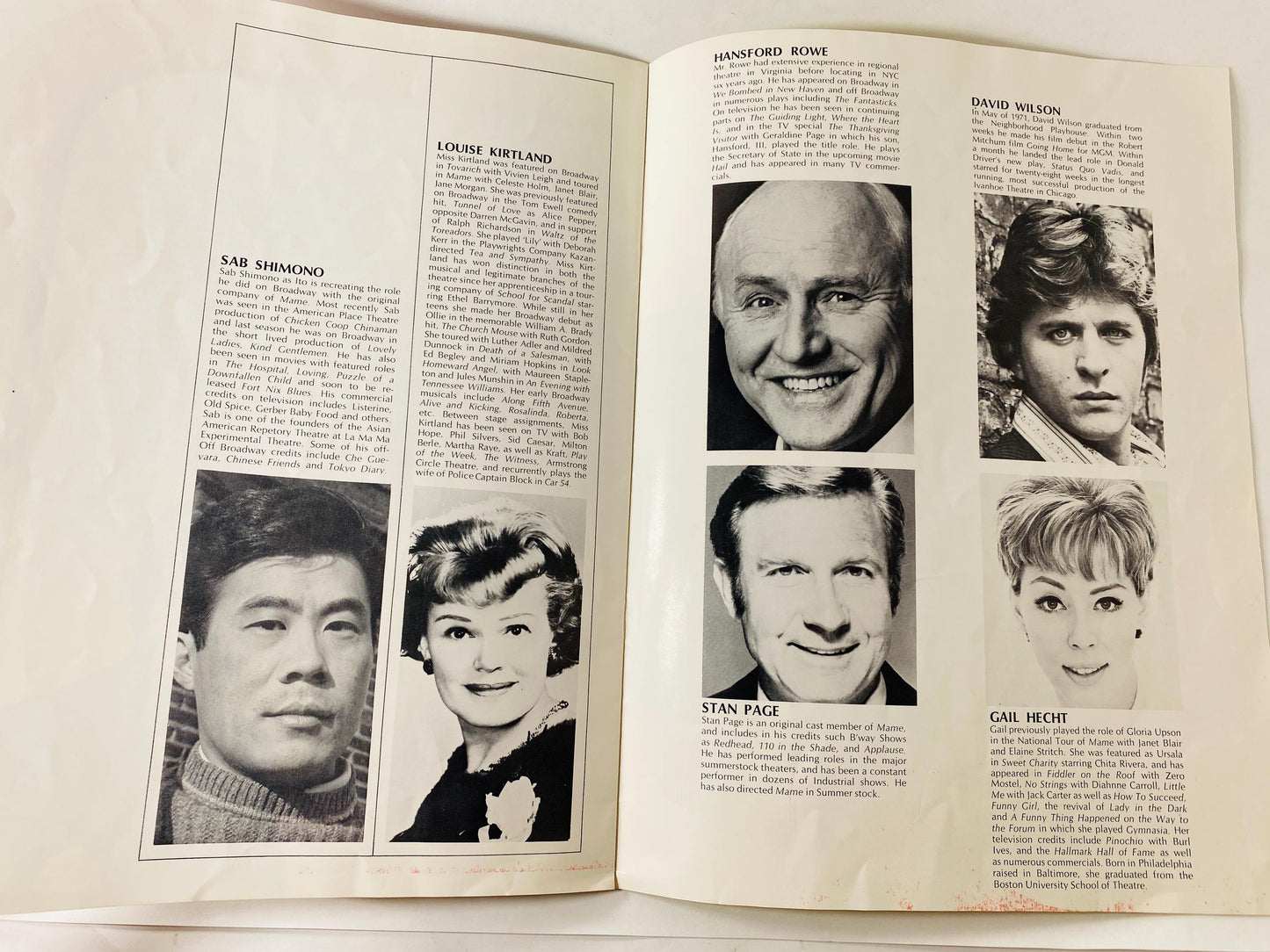 1971 Mame Souvenir Program featuring Angela Lansbury Musical Theater Program Vintage Broadway Tour Memorabilia Mod Yellow Cover Art