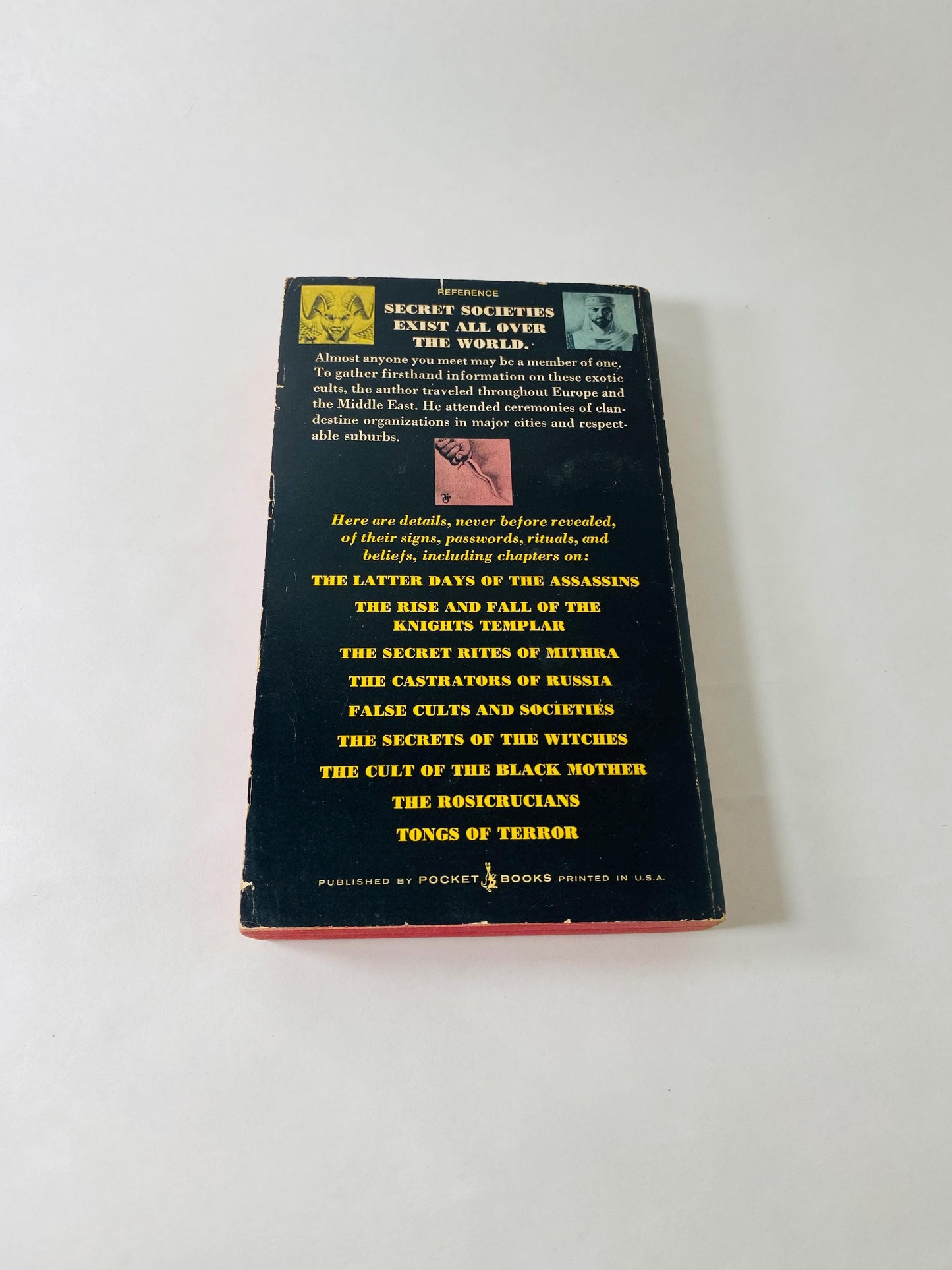 Secret Societies vintage paperback book circa 1969 by Arkon Daraul Scottish Rite Freemasonry, Southern Jurisdiction