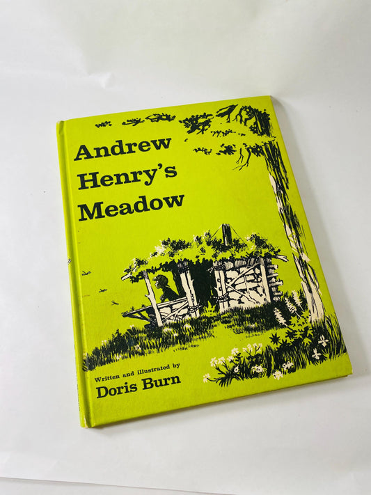 Andrew Henry's Meadow Vintage children's book by Doris Burn circa 1965 about a middle child inventor who runs away to build his own home
