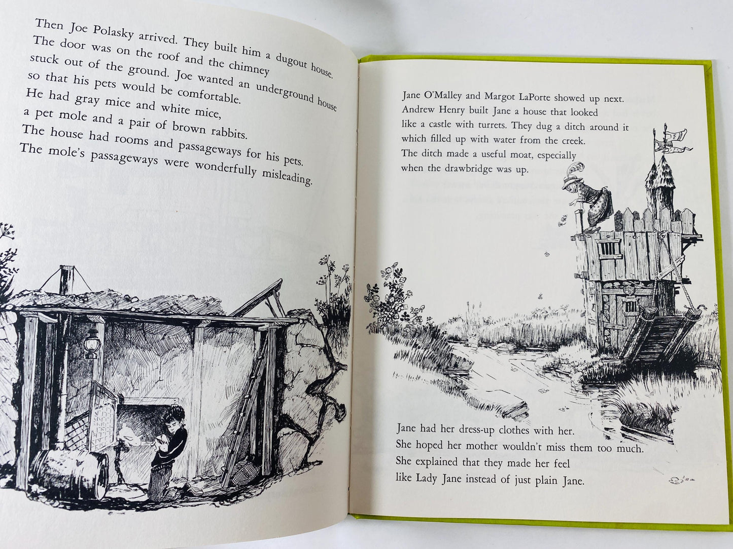 Andrew Henry's Meadow Vintage children's book by Doris Burn circa 1965 about a middle child inventor who runs away to build his own home