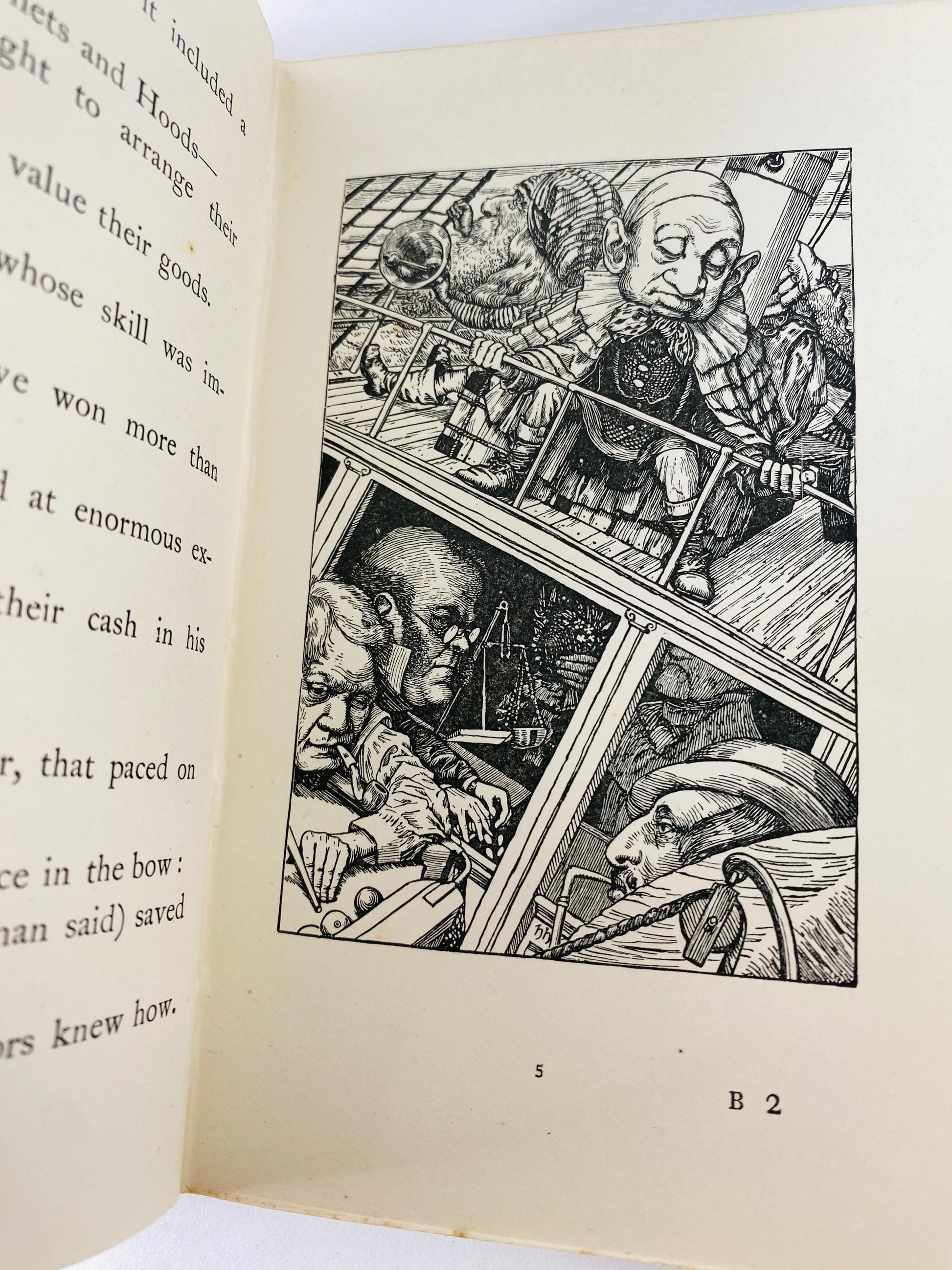 1931 Hunting of the Snark vintage book by Lewis Carroll author of Alice's Adventures in Wonderland illustrated by Henry Holiday