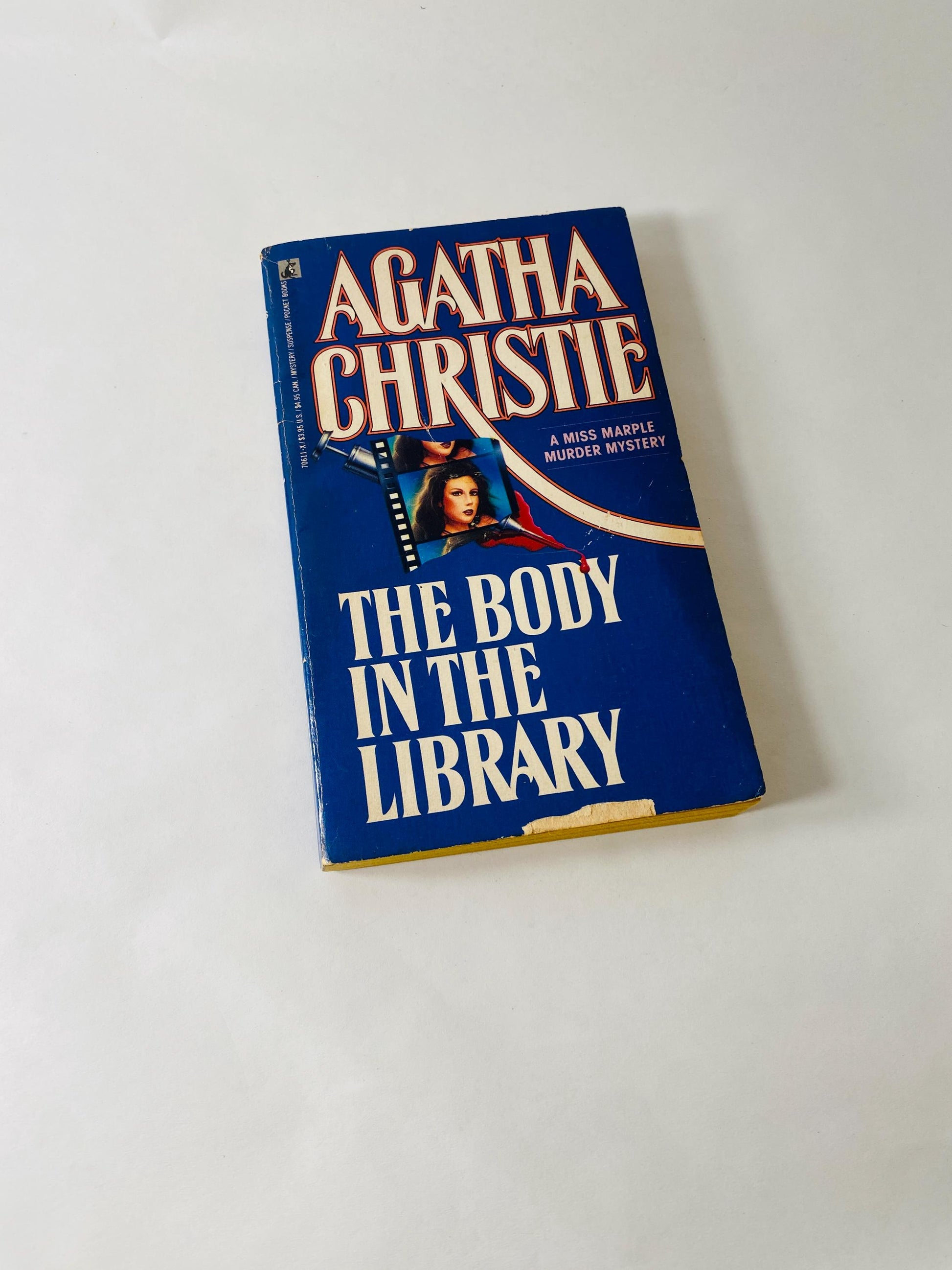 1960s 1970s Agatha Christie vintage EARLY paperback books Appointment Death Curtain Blue Train Sad Cypress Witness Prosecution Murder