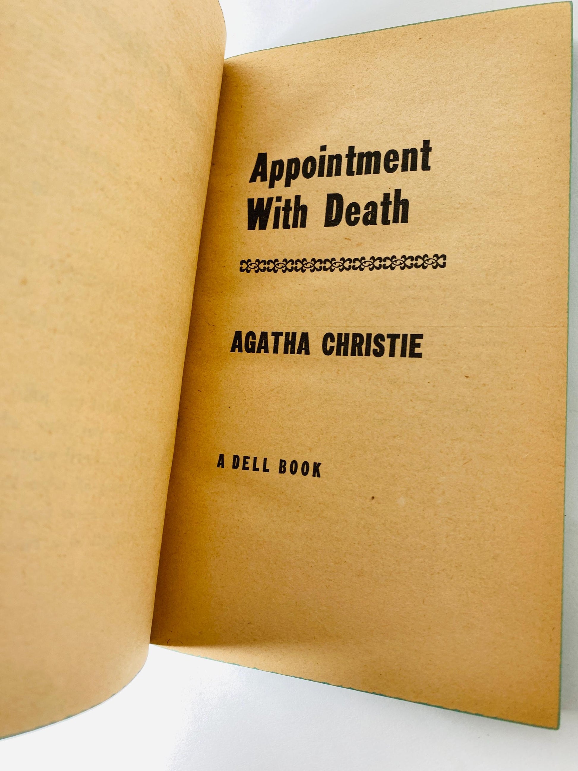 1960s 1970s Agatha Christie vintage EARLY paperback books Appointment Death Curtain Blue Train Sad Cypress Witness Prosecution Murder