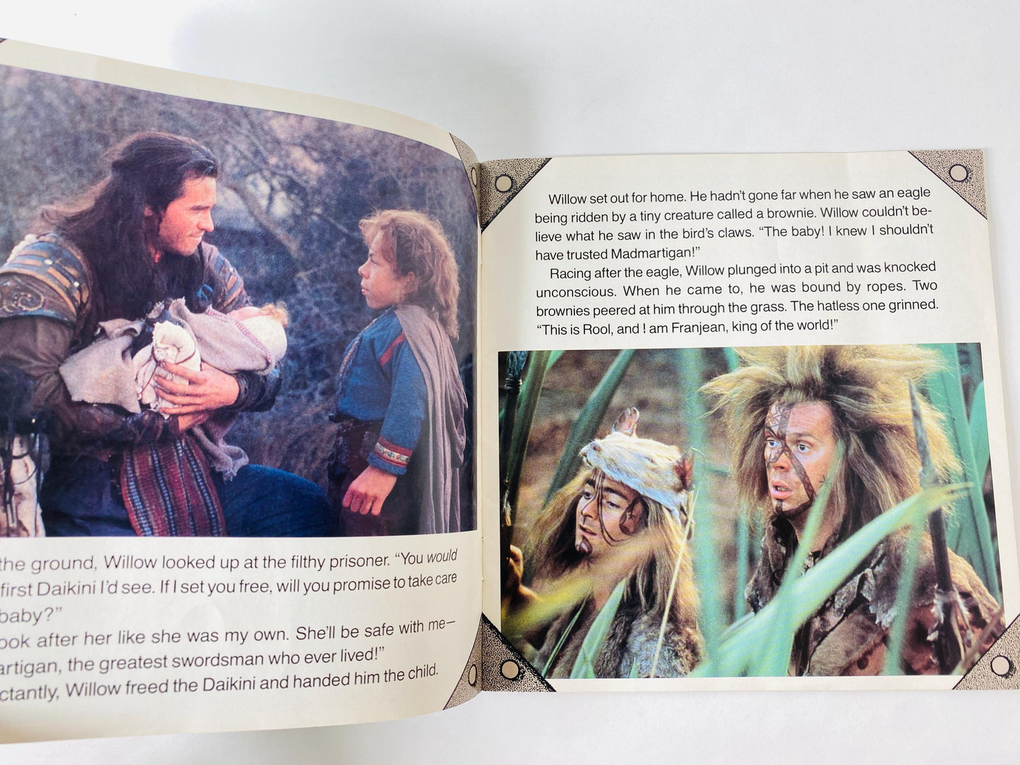 Willow vintage paperback book by featuring movie cover George Lucas circa 1988 Science Fiction collectible gift Does not include cassette