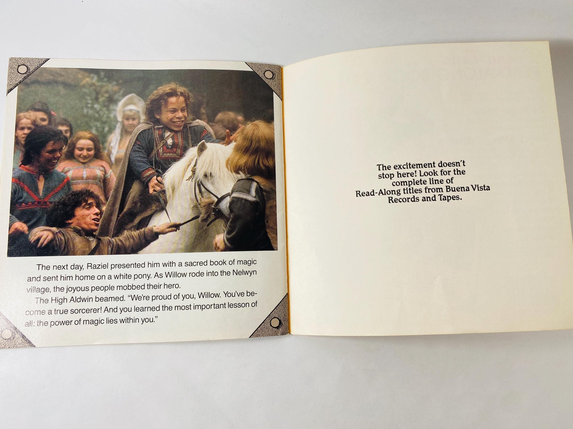 Willow vintage paperback book by featuring movie cover George Lucas circa 1988 Science Fiction collectible gift Does not include cassette