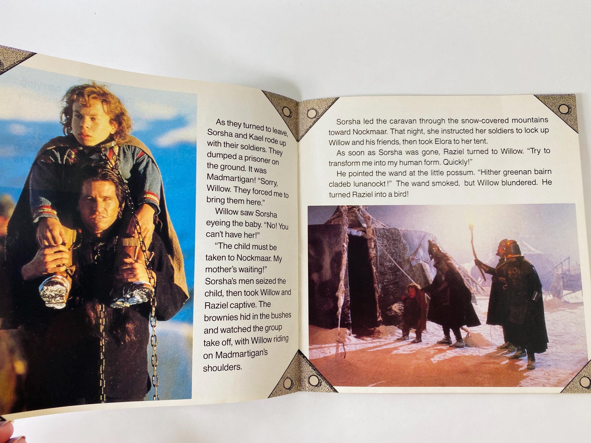 Willow vintage paperback book by featuring movie cover George Lucas circa 1988 Science Fiction collectible gift Does not include cassette