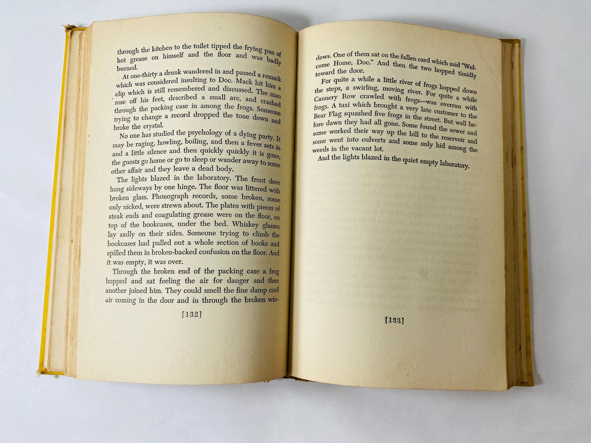 1945 John Steinbeck Cannery Row EARLY PRINTING vintage book about marginalized residents in the canning district during the Great Depression