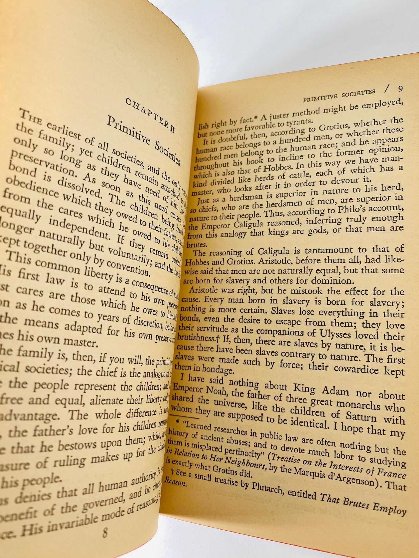 Jean Jacques Rousseau vintage paperback book political philosophy circa 1964 Social Contract and Discourse Inequality Among Mankind
