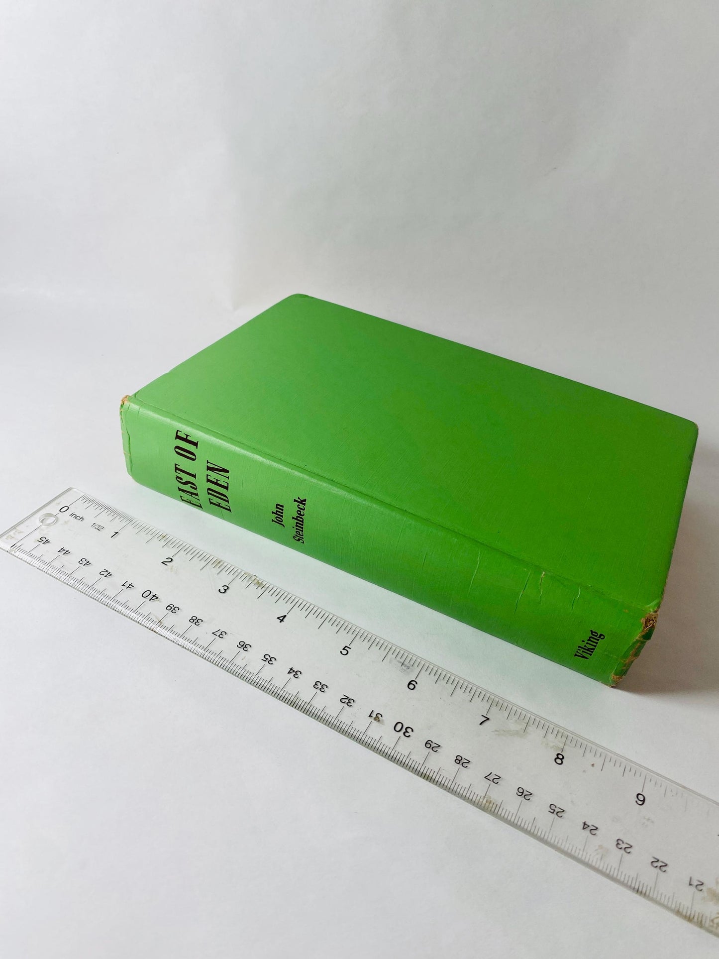 East of Eden book by John Steinbeck circa 1952 Vintage book EARLY PRINTING winner of the Nobel Prize. Green home decor