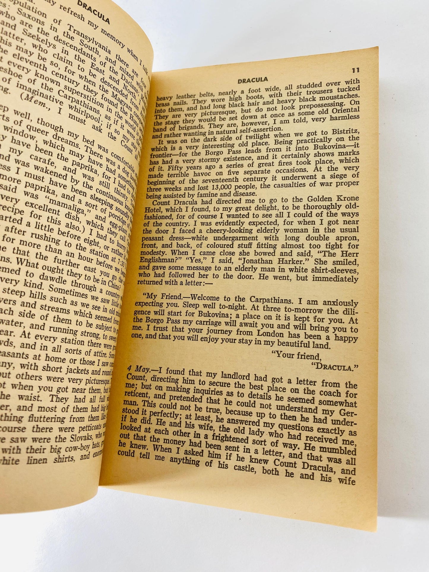 Dracula vintage Airmont paperback book by Bram Stoker circa 1965 collector gift Gothic gift emo goth. Black blue home decor