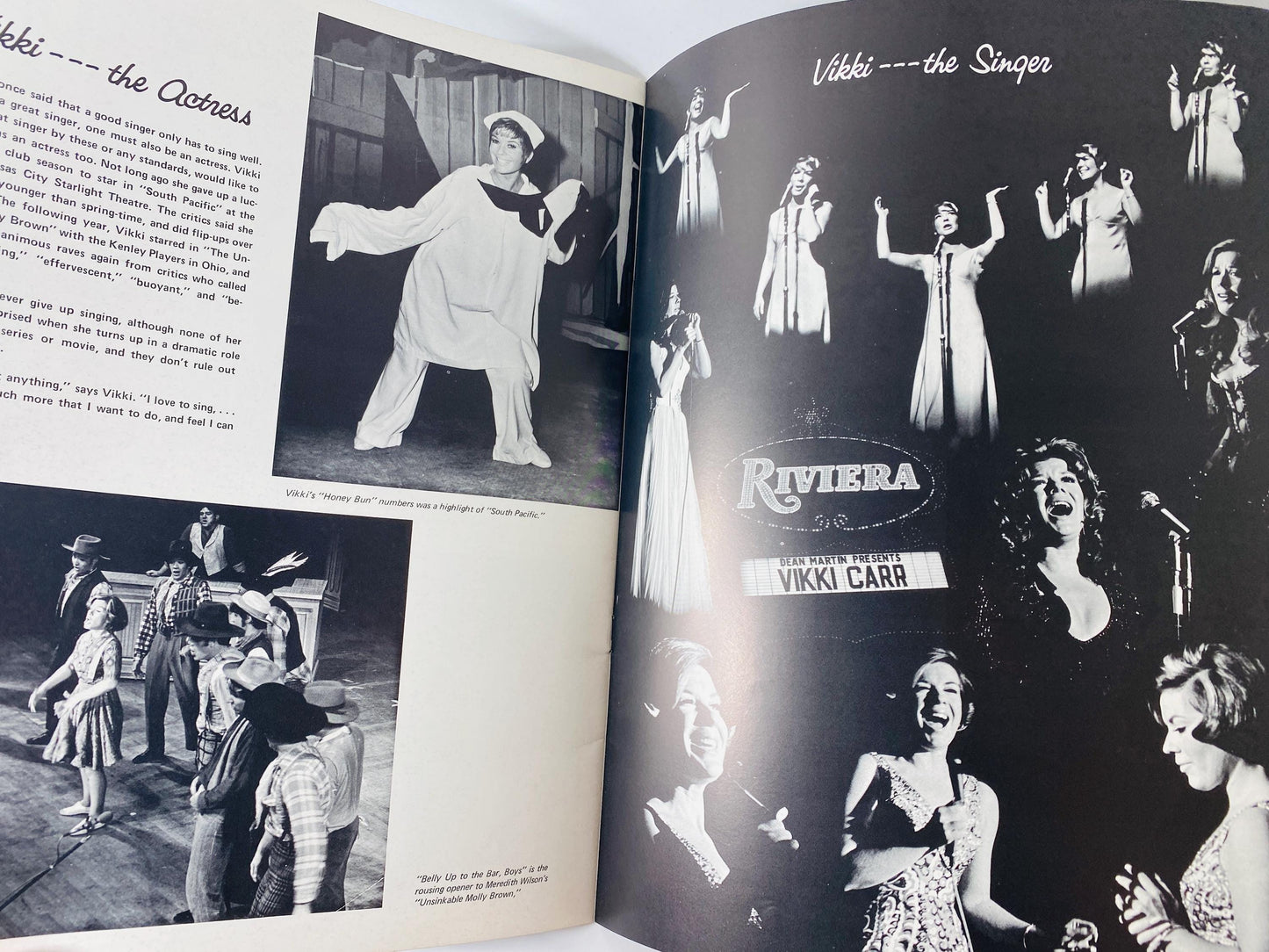 Vintage Vikki Carr Souvenir Program, Signed Autographed Cover, 1970s Music Memorabilia, Fan Club Booklet