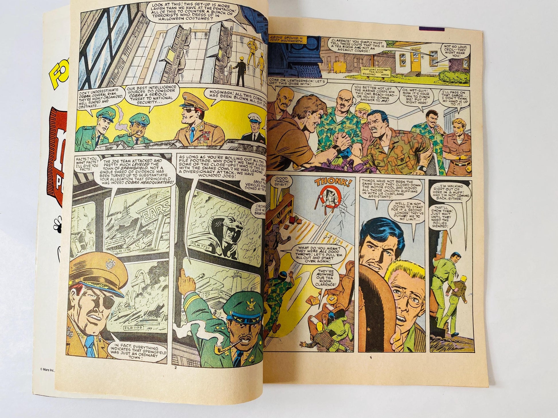 Vintage G.I. Joe A Real American Hero #53 Comic Book, Marvel 1986 Newsstand Edition, 25th Anniversary Cover, Pit-Fall, Larry Hama