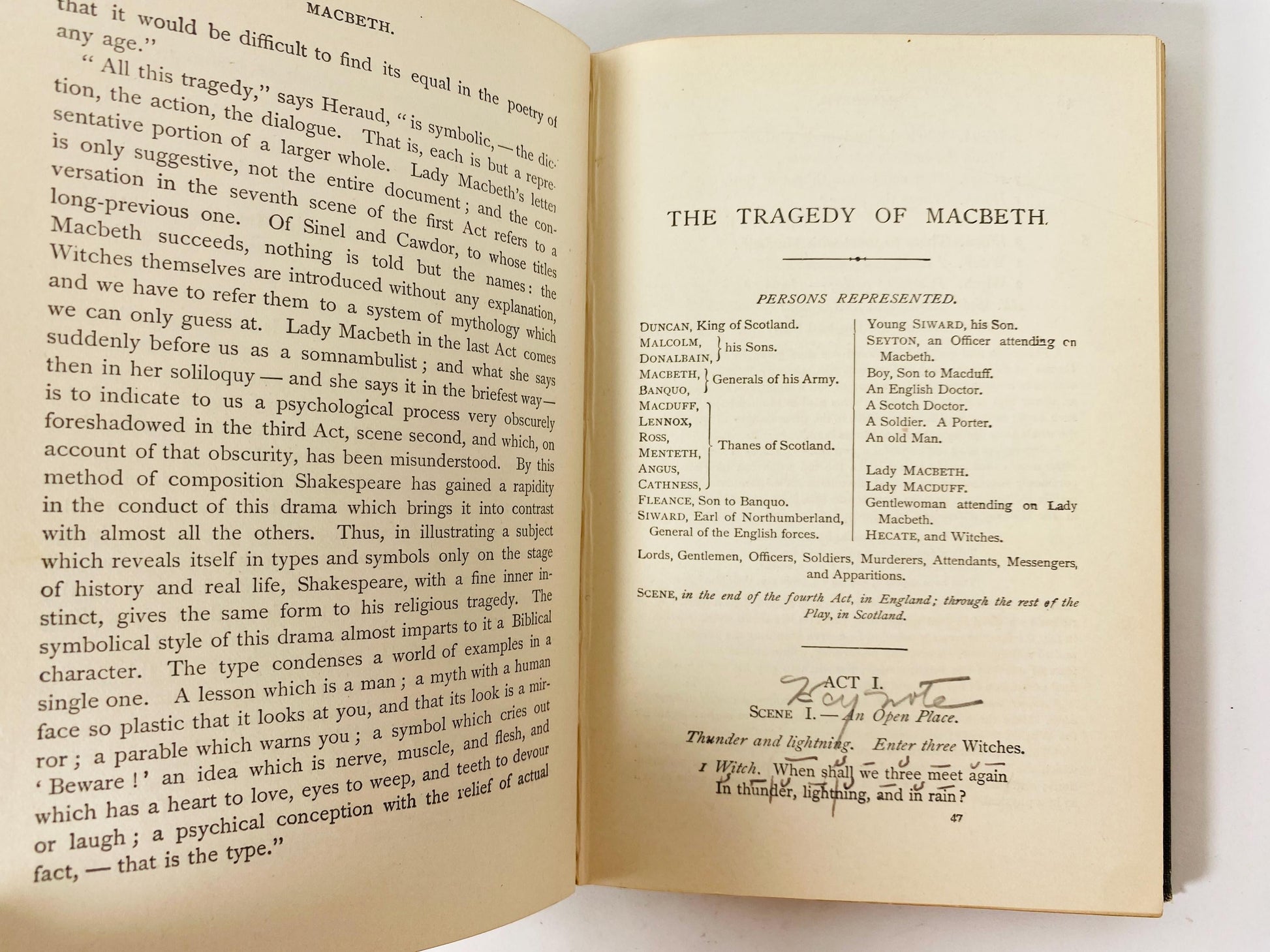 Shakespeare and the Nature of Man Vintage book by Theodore Spencer circa 1945 History of Hamlet Othello King Lear Macbeth Antony & Cleopatra